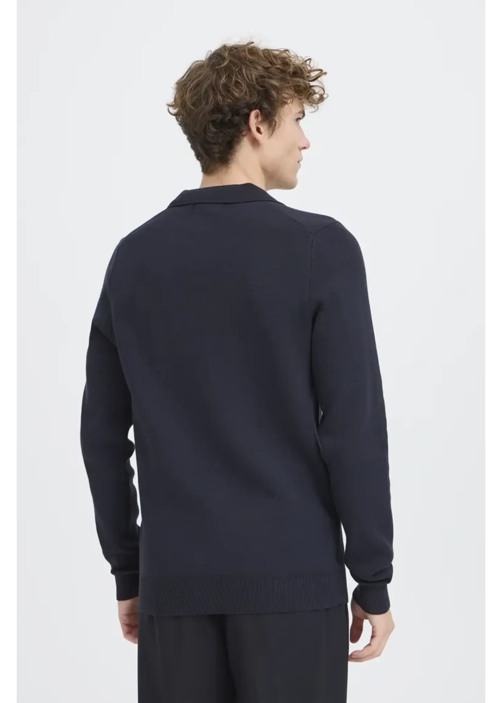 Casual Friday Casual Friday Pull En Maille Dahl Polo - Dark Navy