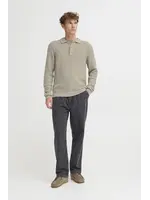 Casual Friday Casual Friday Gahn Rib Polo Knit - Steeple Gray