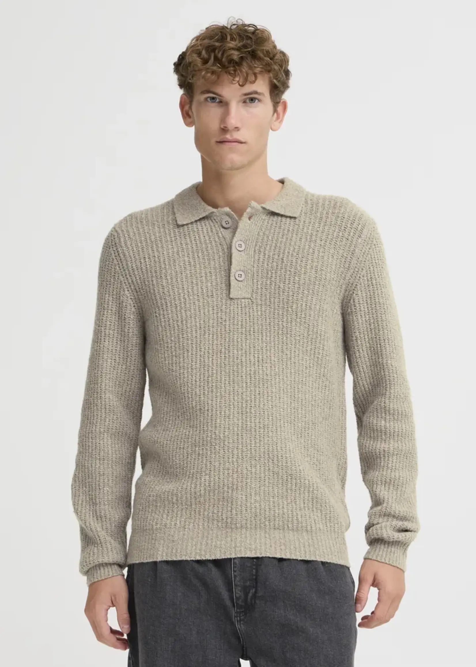 Casual Friday Casual Friday Polo En Maille Gahn Rib - Steeple Gray