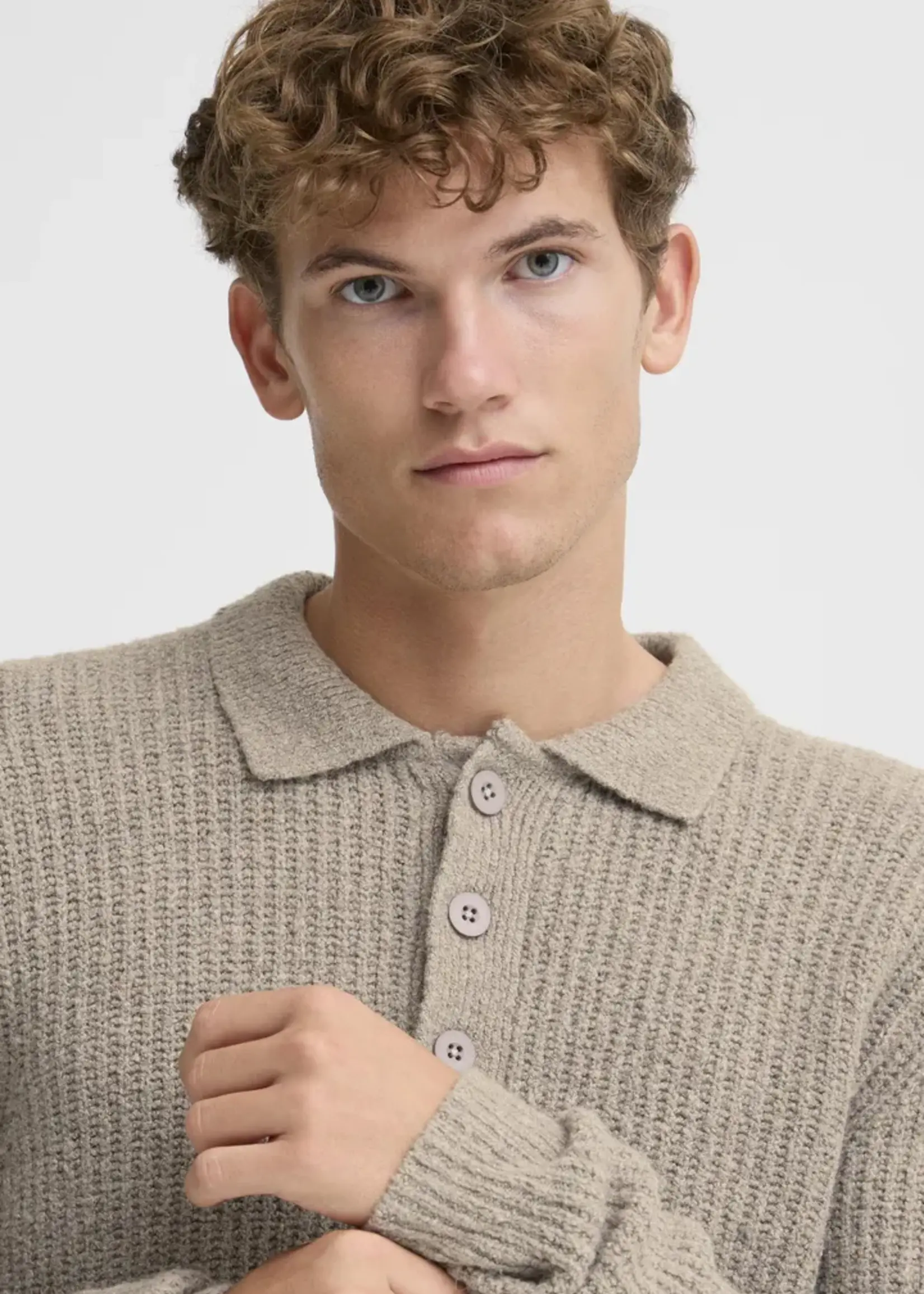Casual Friday Casual Friday Polo En Maille Gahn Rib - Steeple Gray