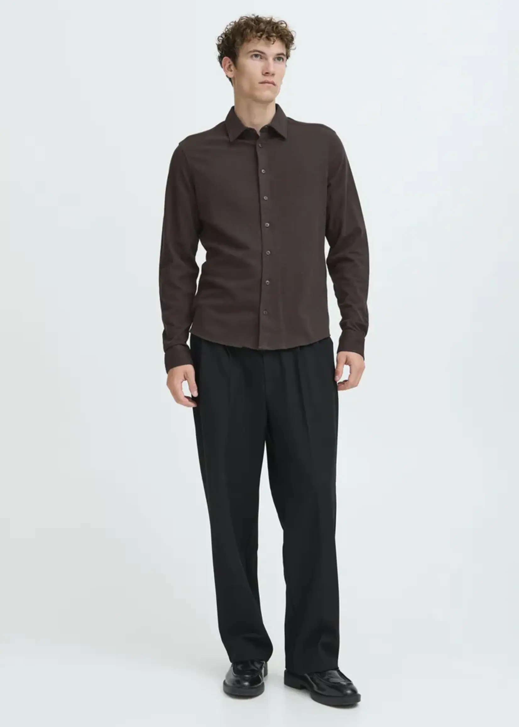 Casual Friday Casual Friday Arkan Formal Shirt - Demitasse Melange