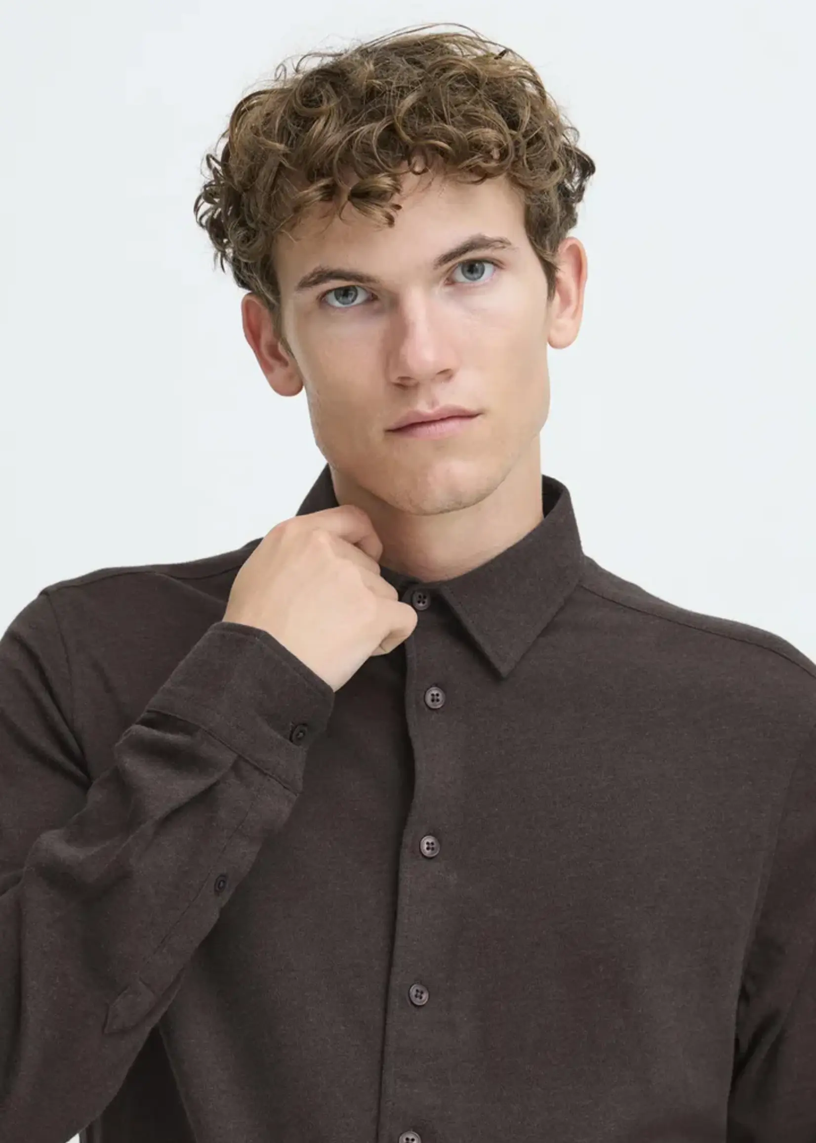 Casual Friday Casual Friday Arkan Formal Shirt - Demitasse Melange