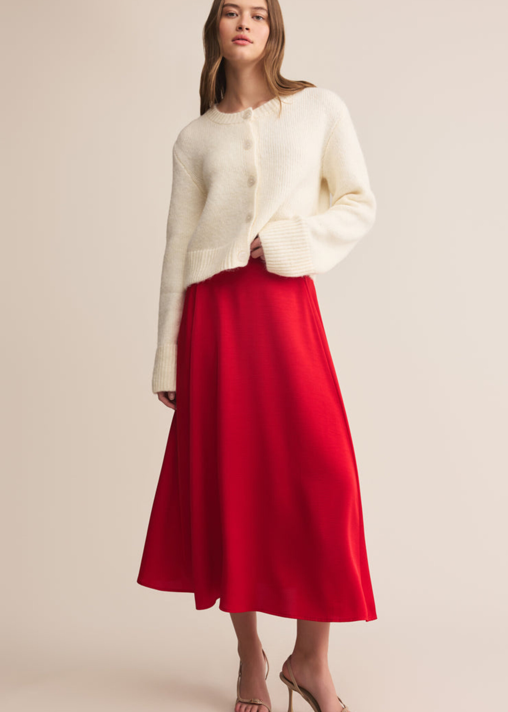 Z-Supply Z-Supply Northpointe Midi Skirt - Festive Red