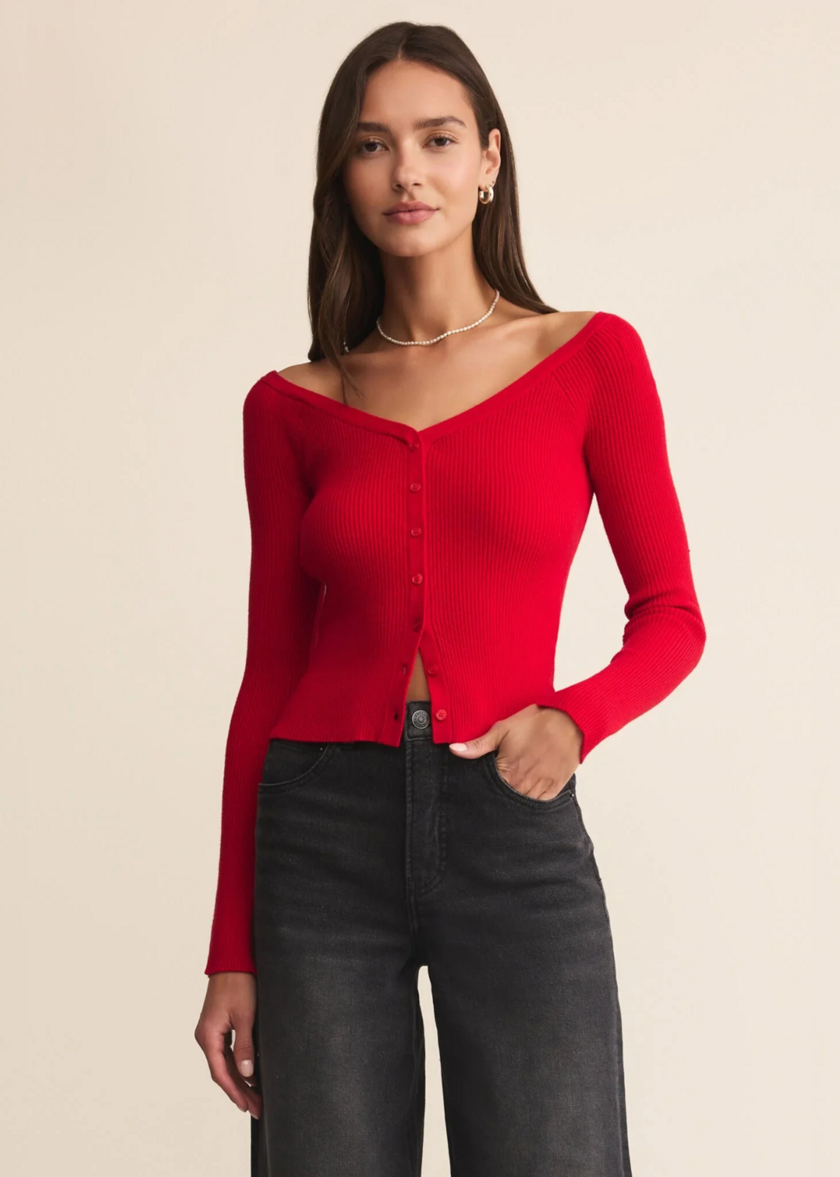 Z-Supply Z-Supply Haut En Tricot Jovy - Festive Red