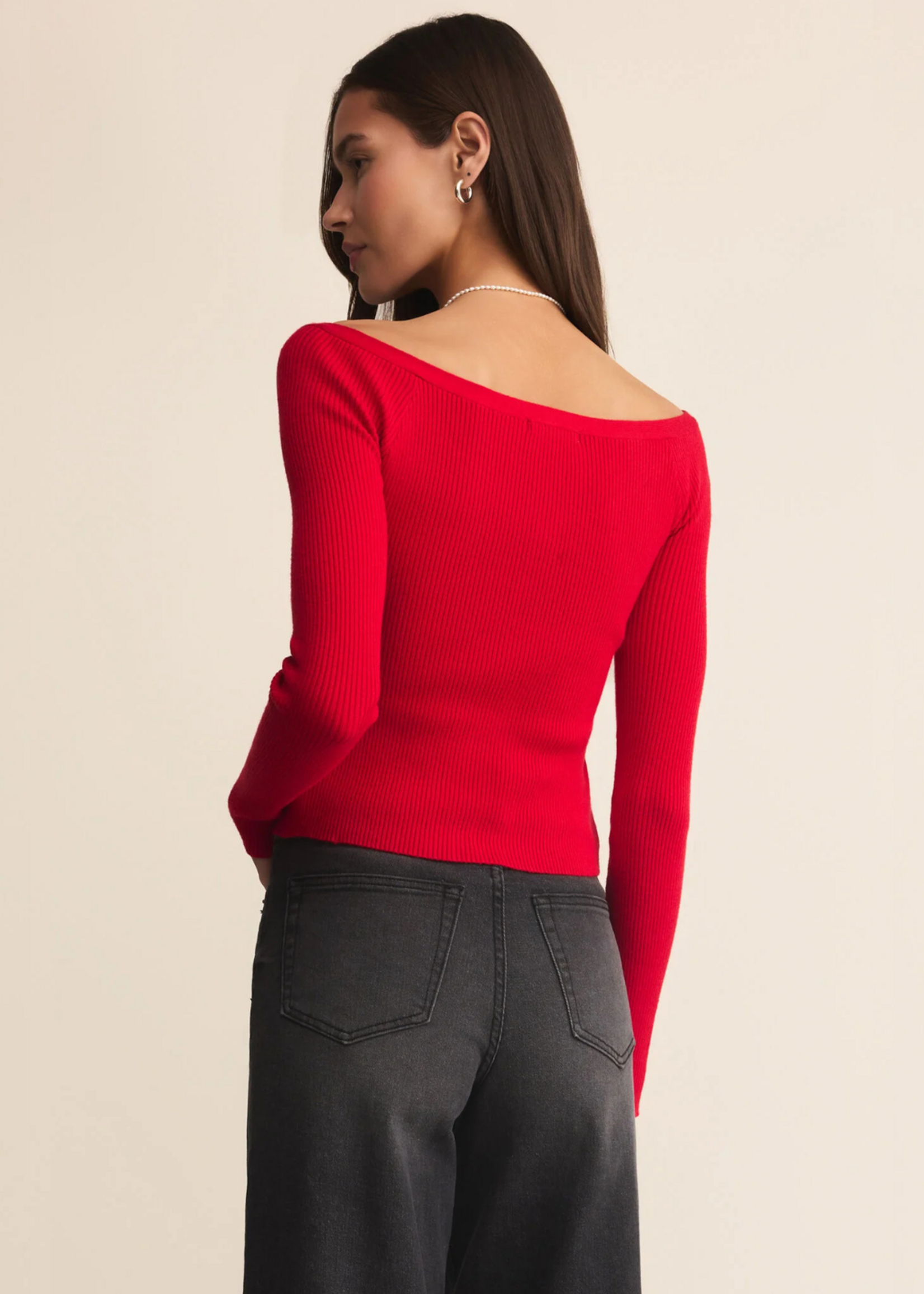 Z-Supply Z-Supply Jovy Sweater Top - Festive Red