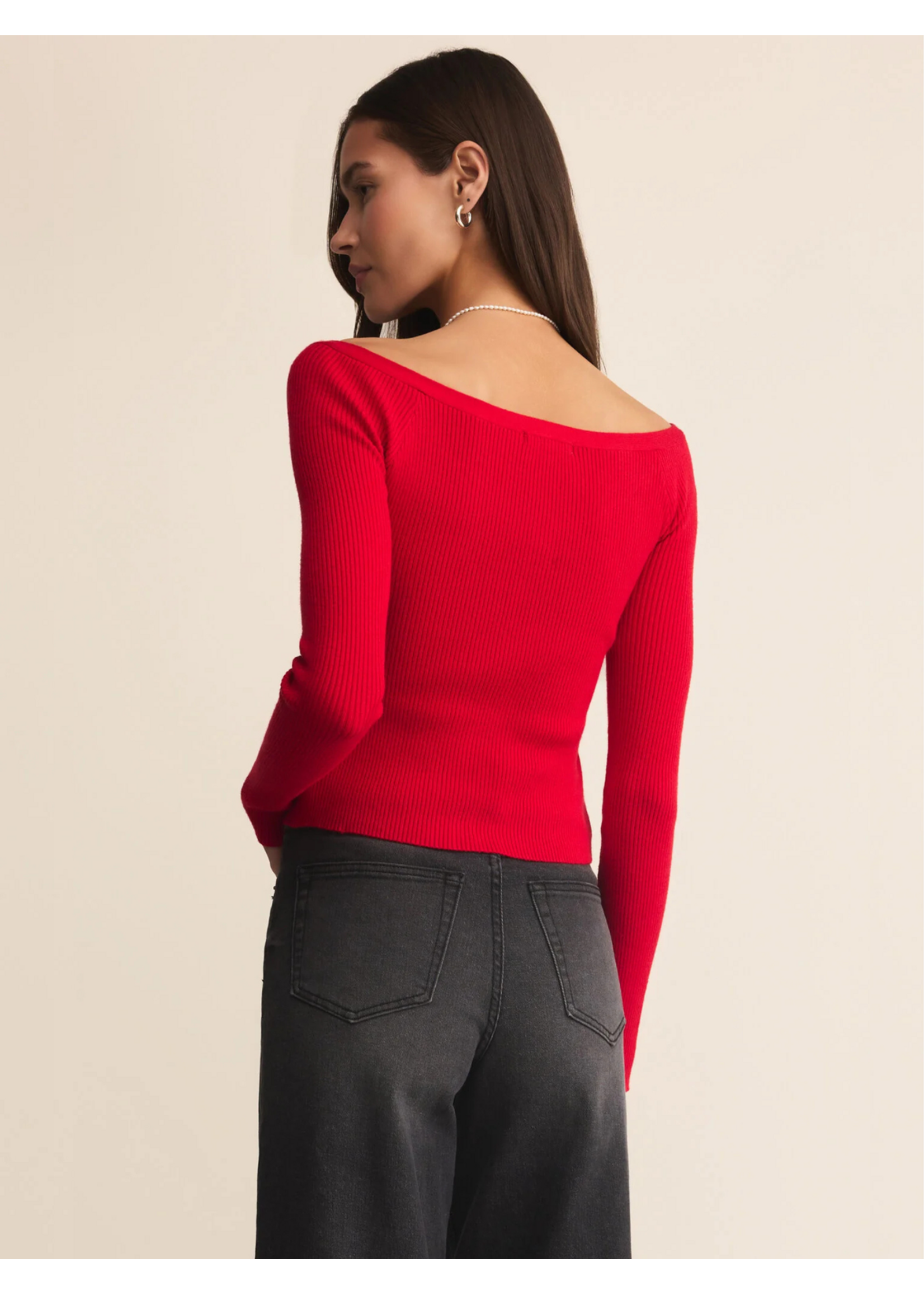 Z-Supply Z-Supply Haut En Tricot Jovy - Festive Red