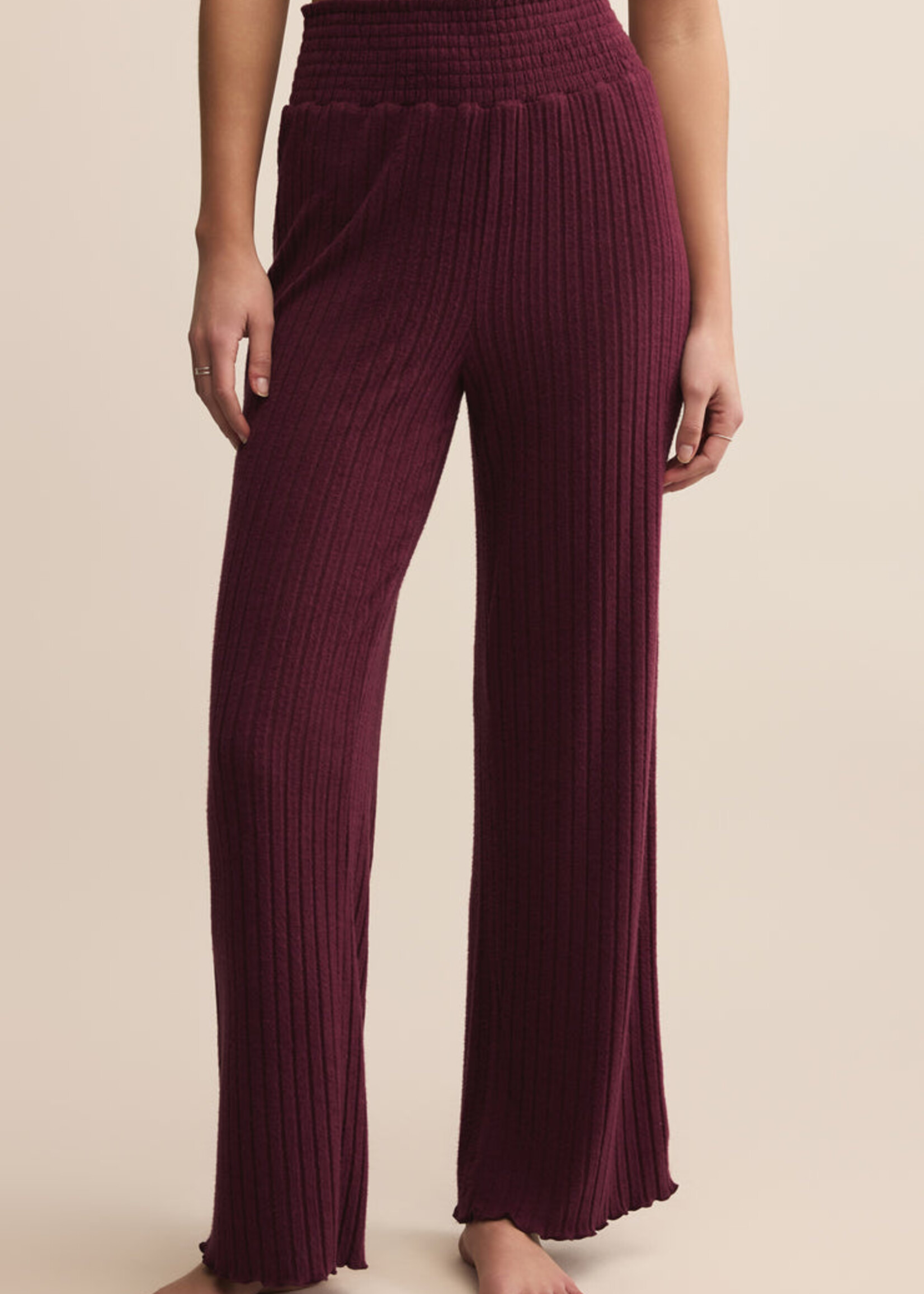 Z-Supply Z-Supply Pantalon Côtelé Froncé Dawn - Merlot