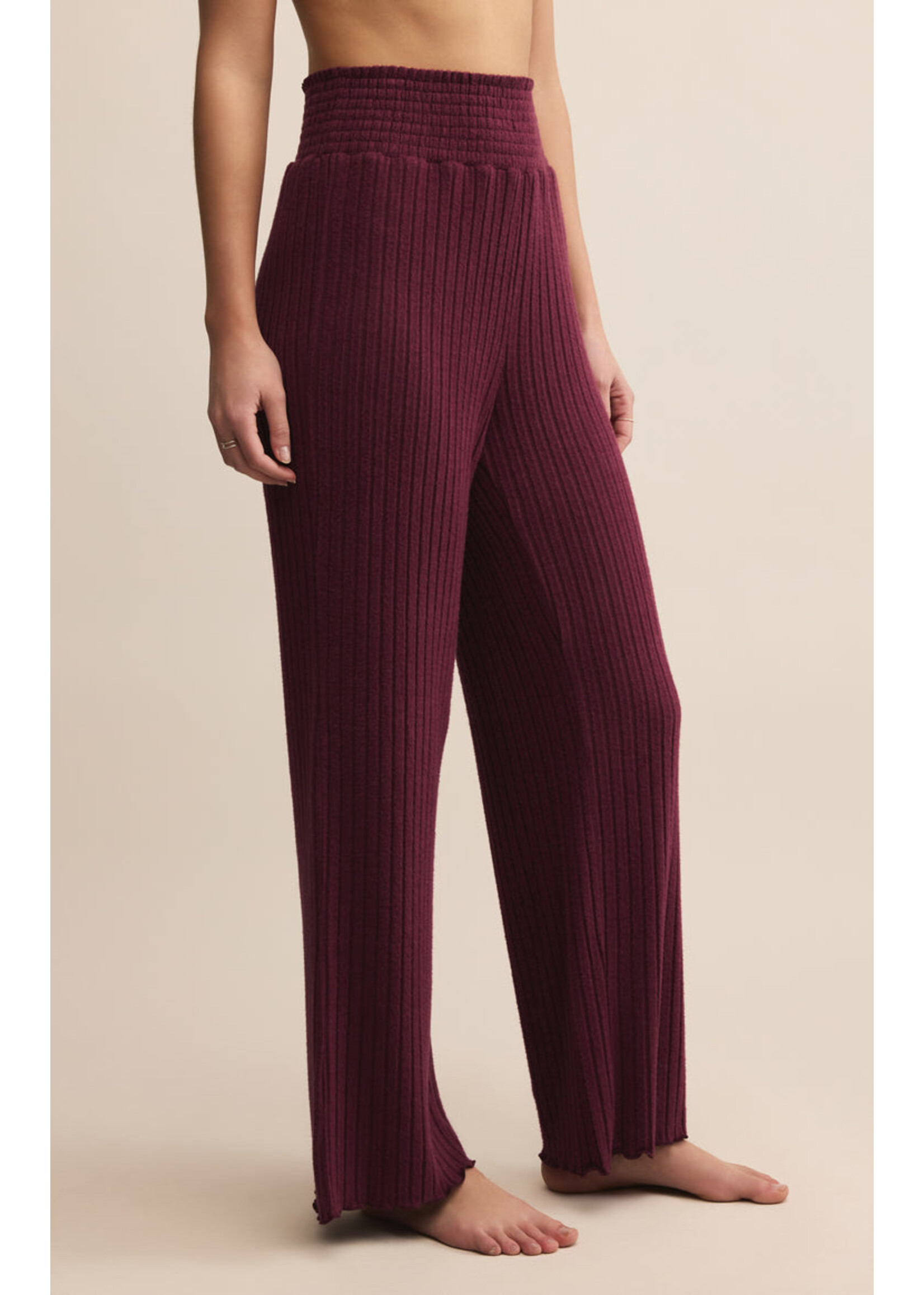 Z-Supply Z-Supply Pantalon Côtelé Froncé Dawn - Merlot