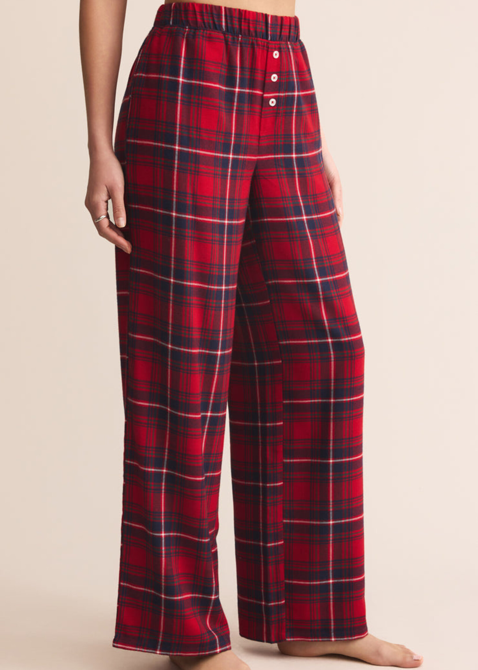 Z-Supply Z-Supply Hangout Plaid Pant - Haute Red