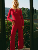 Z-Supply Z-Supply Luxe Pointelle Pant - Festive Red