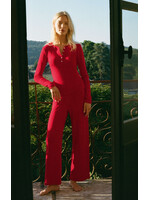 Z-Supply Z-Supply Pantalon En Maille Ajourée De Luxe - Festive Red