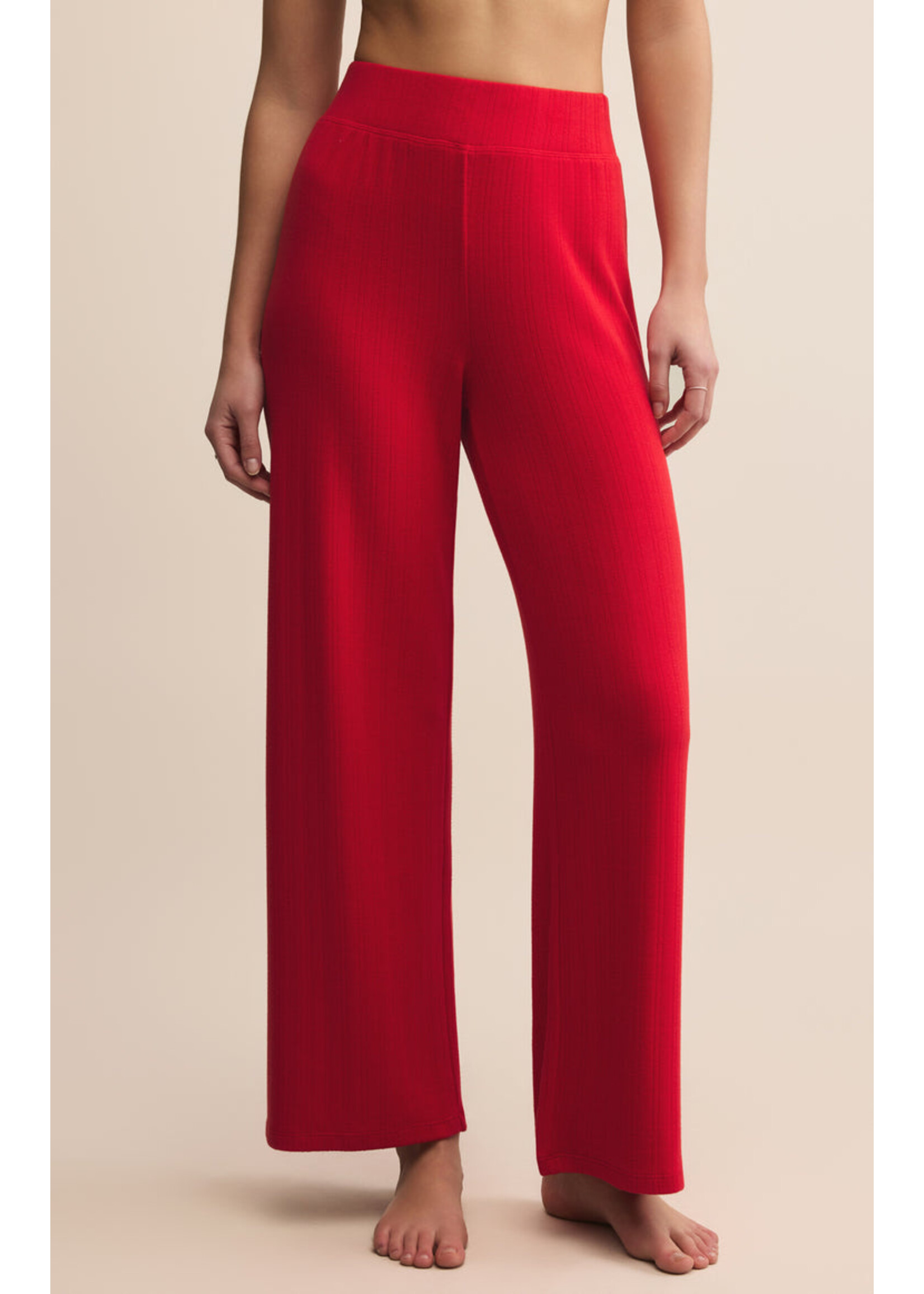Z-Supply Z-Supply Luxe Pointelle Pant - Festive Red
