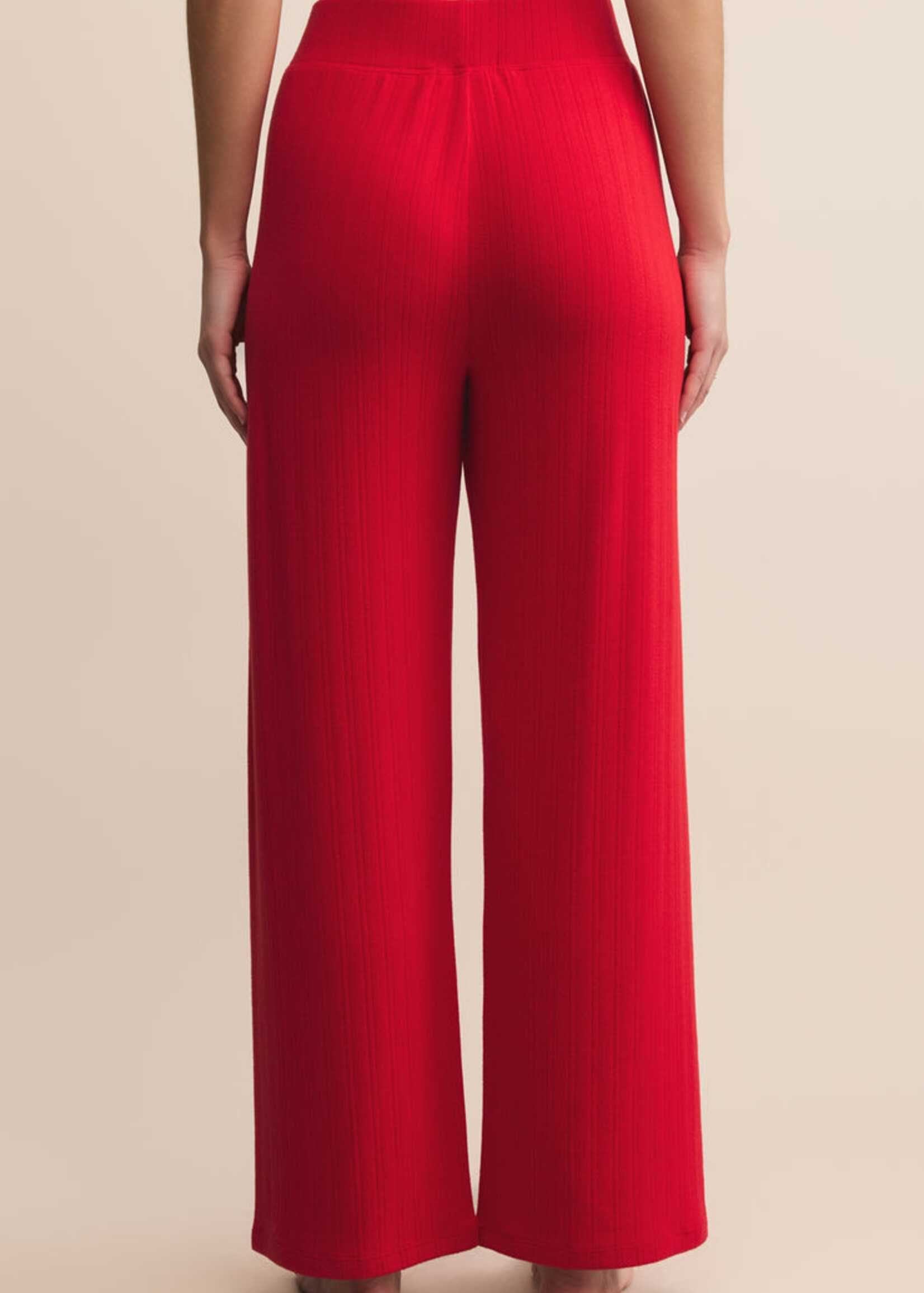 Z-Supply Z-Supply Luxe Pointelle Pant - Festive Red