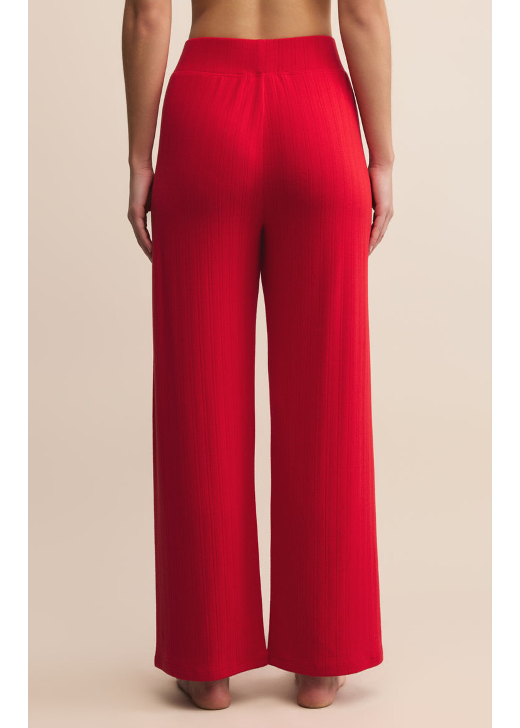 Z-Supply Z-Supply Luxe Pointelle Pant - Festive Red