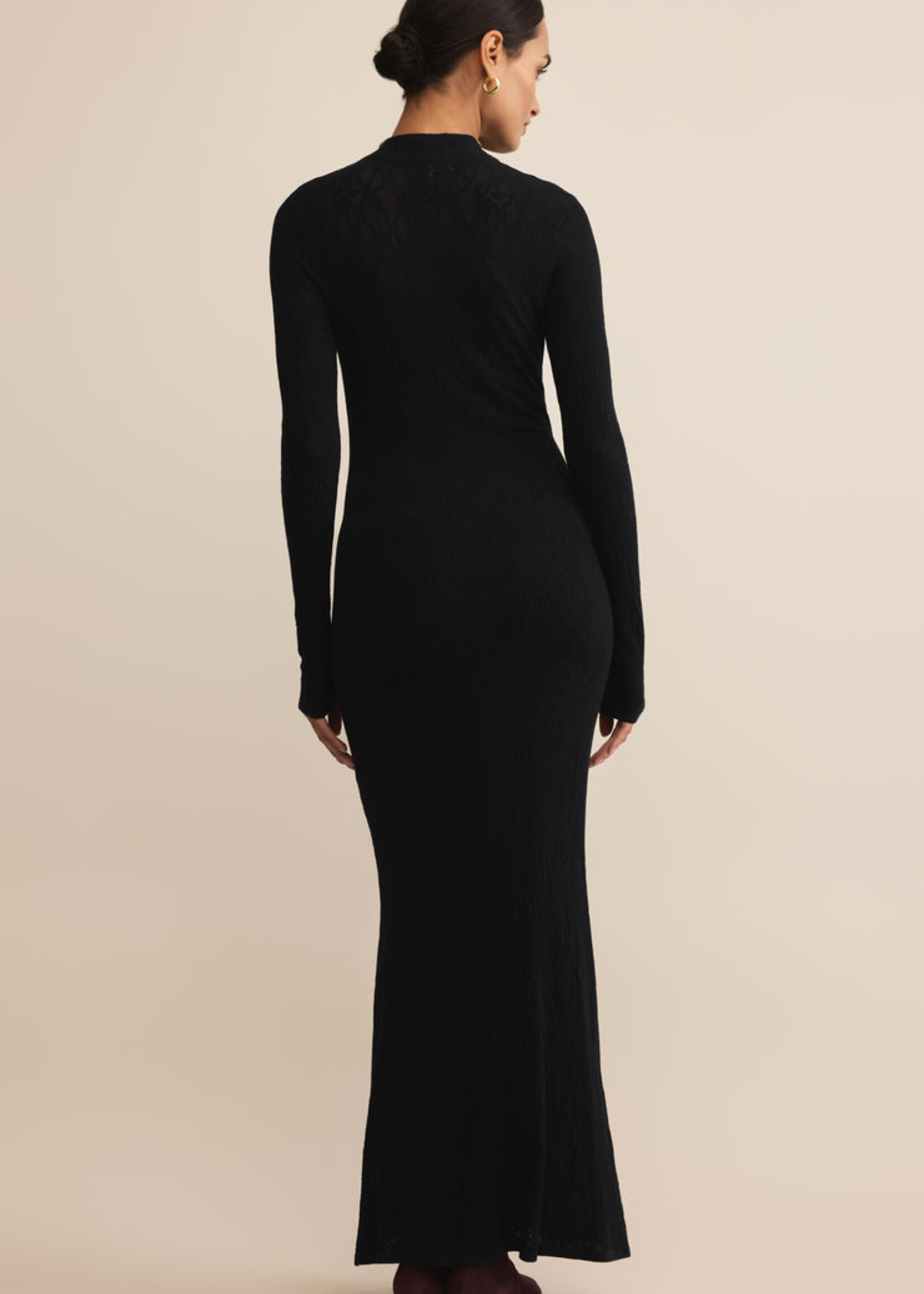 Z-Supply Z-Supply Aden Mesh Sweater Dress - Black