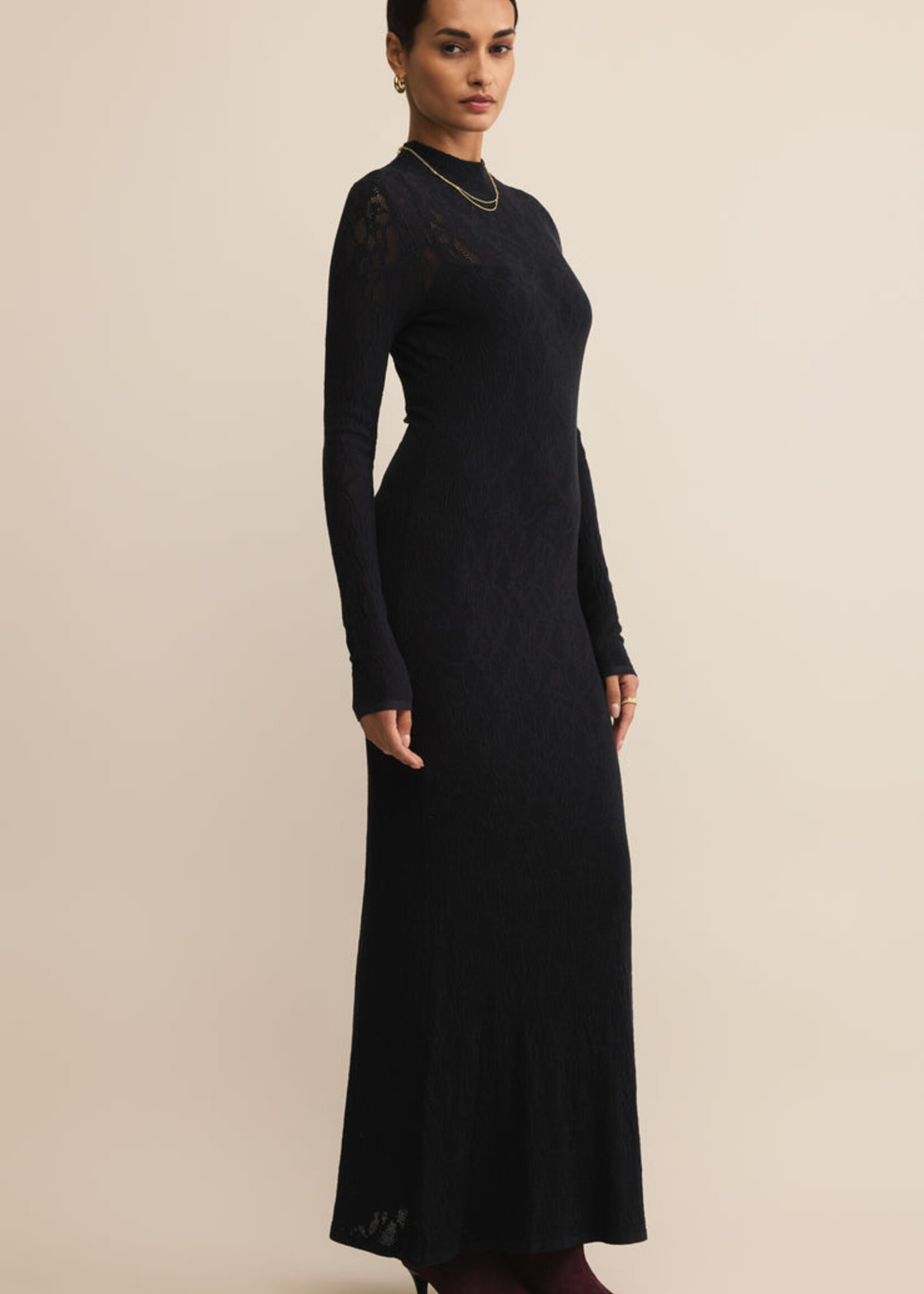 Z-Supply Z-Supply Aden Mesh Sweater Dress - Black