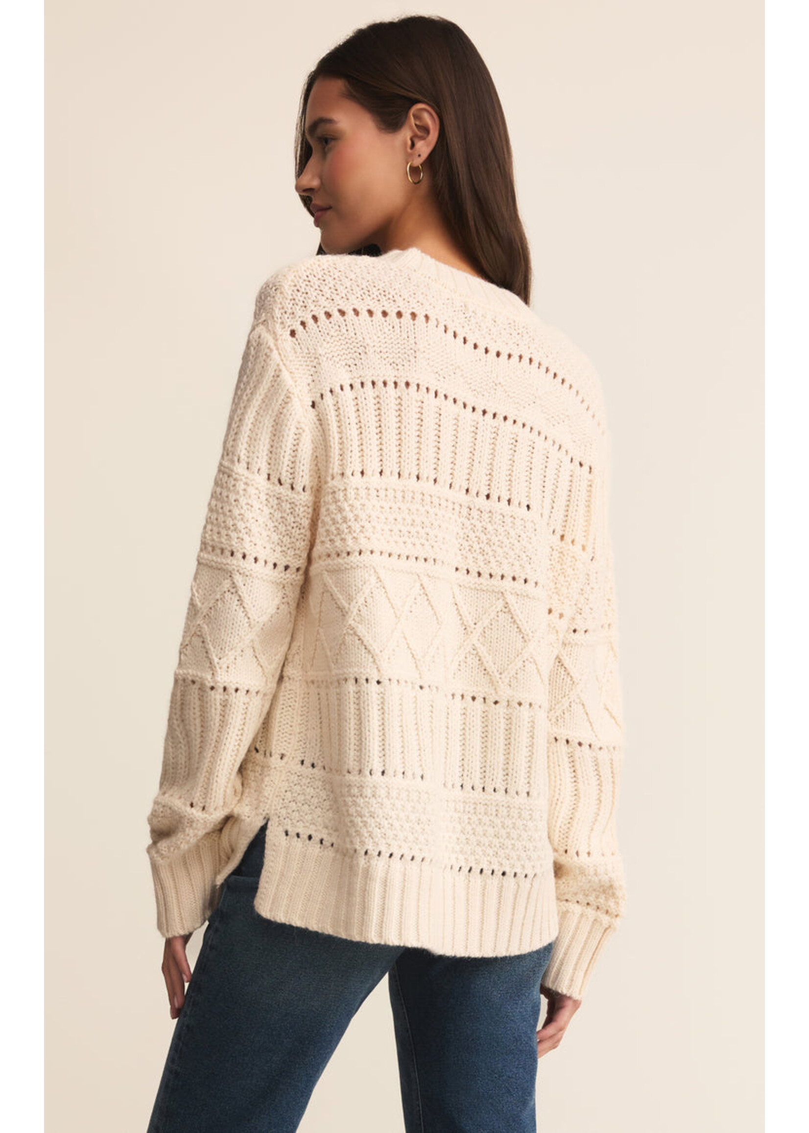 Z-Supply Z-Supply Pull En Maille Torsadée Cento - Warm White