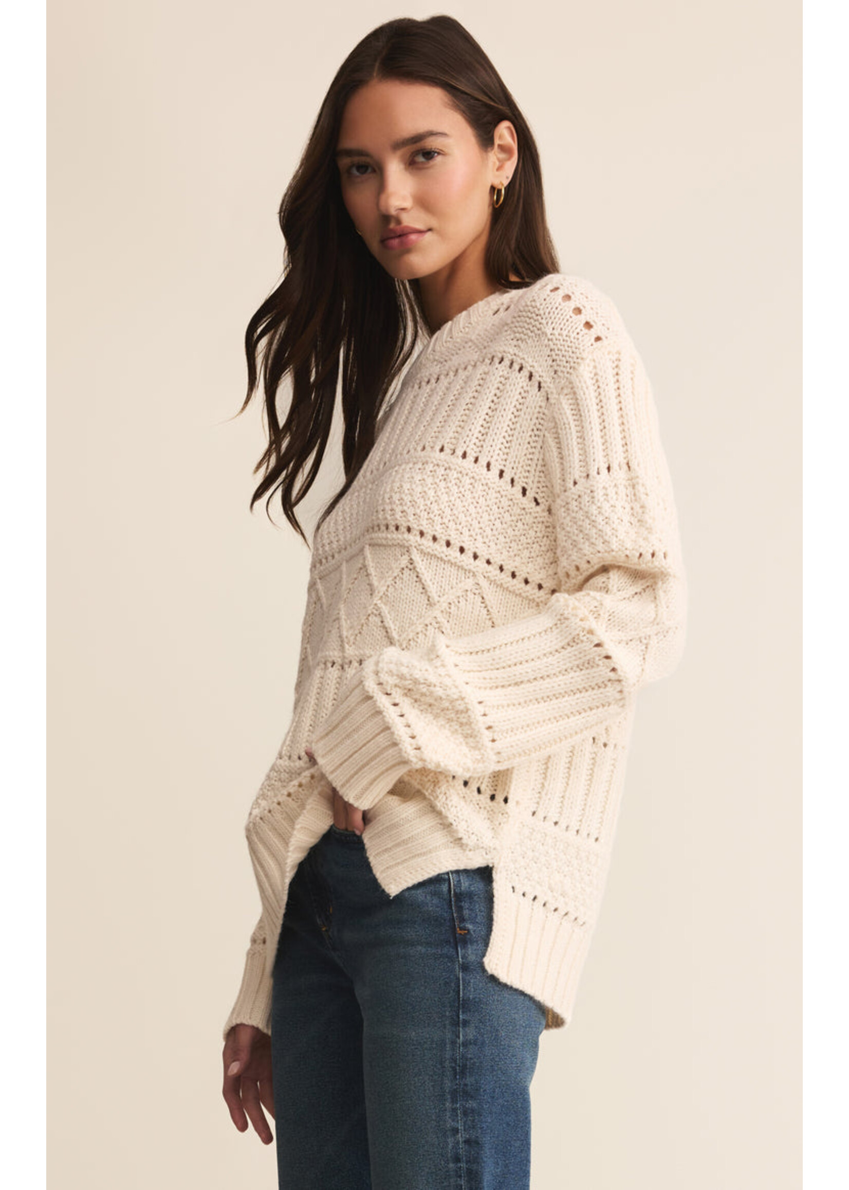 Z-Supply Z-Supply Cento Cable Sweater - Warm White