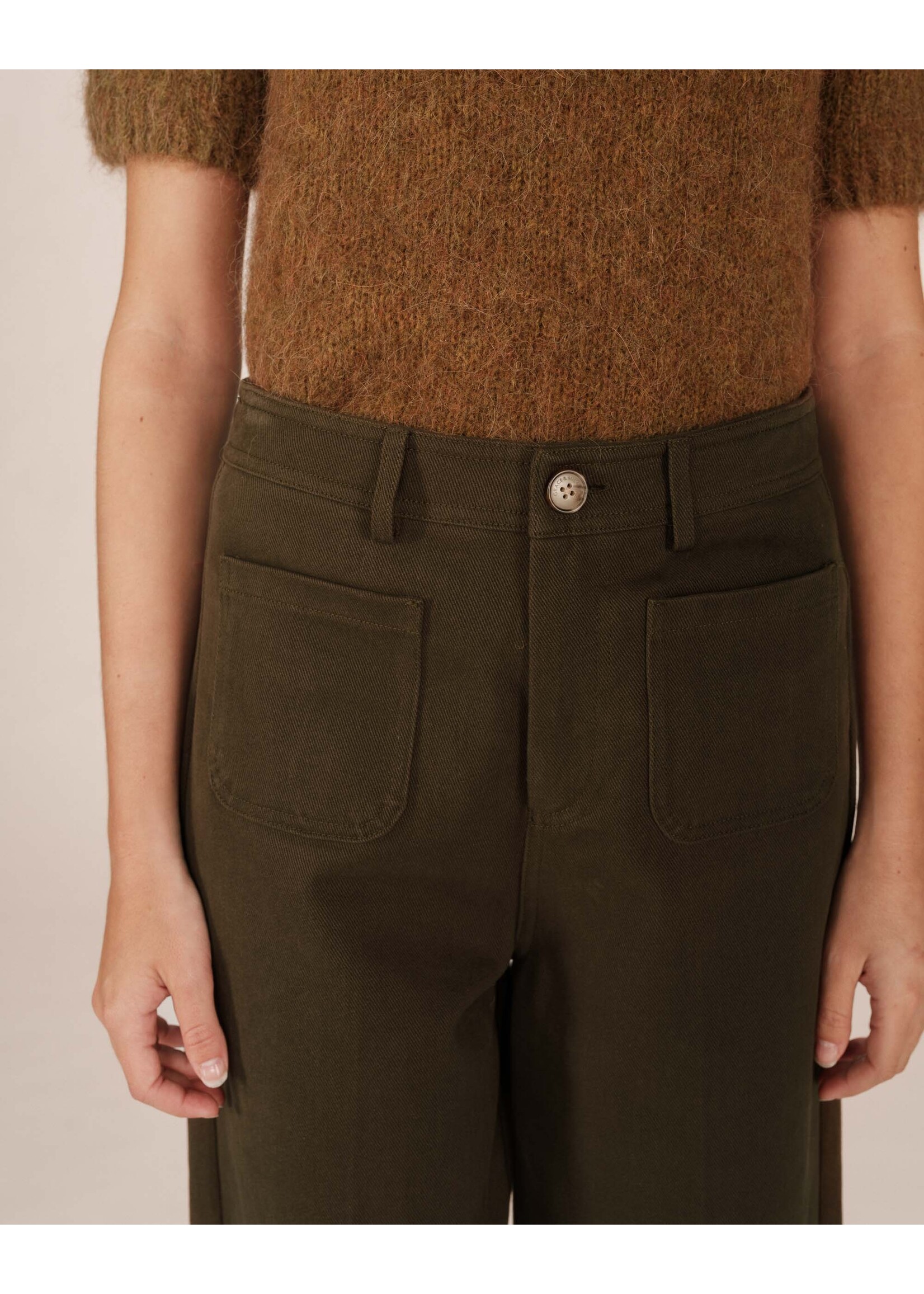 Grace and Mila Grace & Mila Pantalon Sole - Forest Green