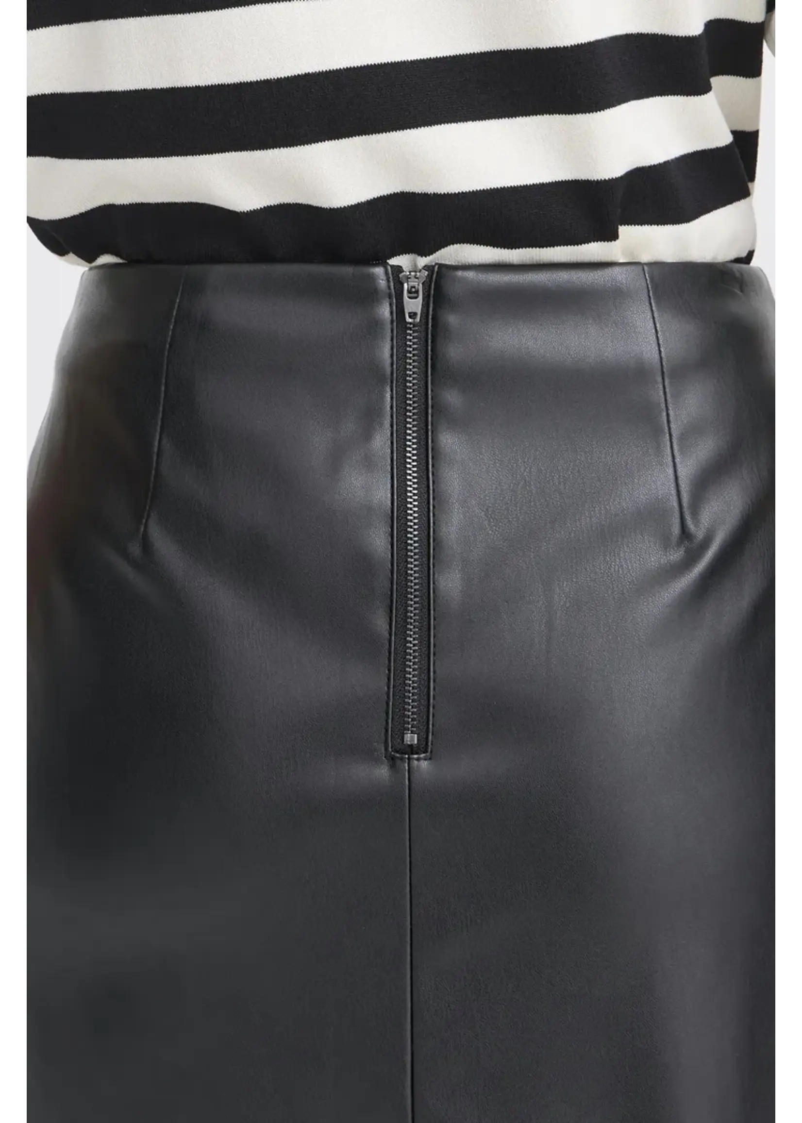 B.young B.Young Daja Fake Wrap Skirt - Black