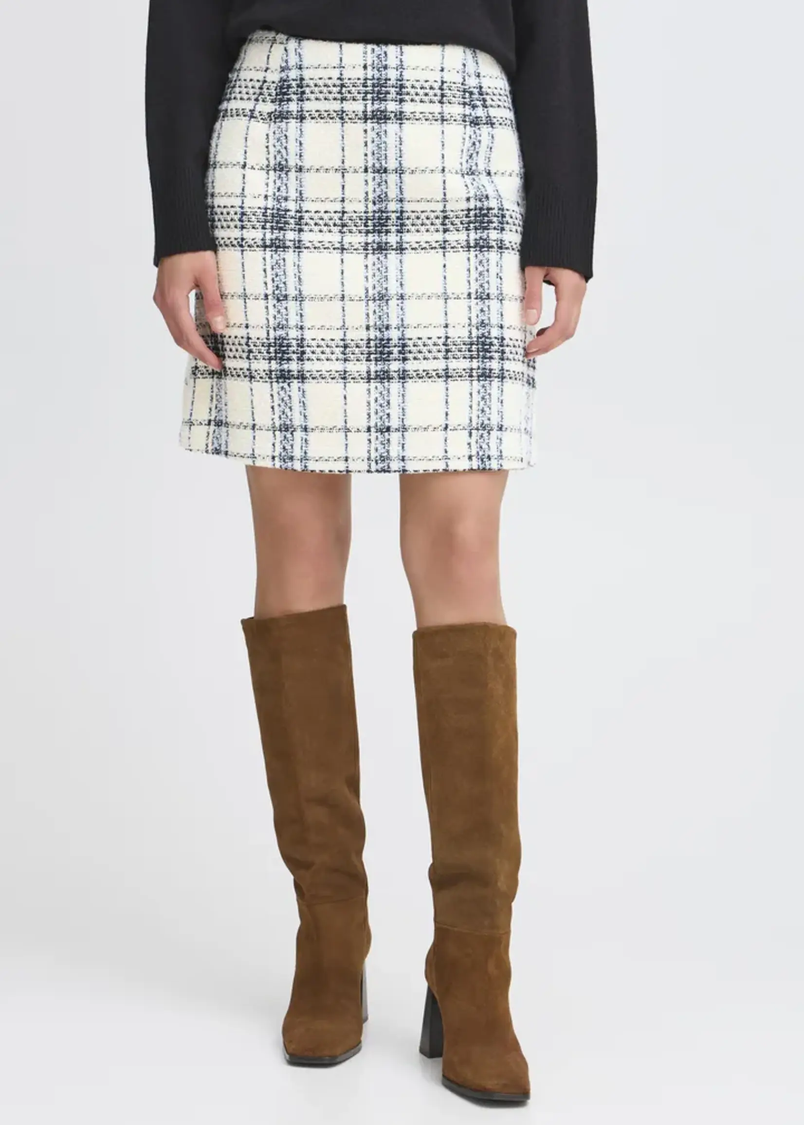 Fransa Fransa Amaya Skirt One - Bering Sea