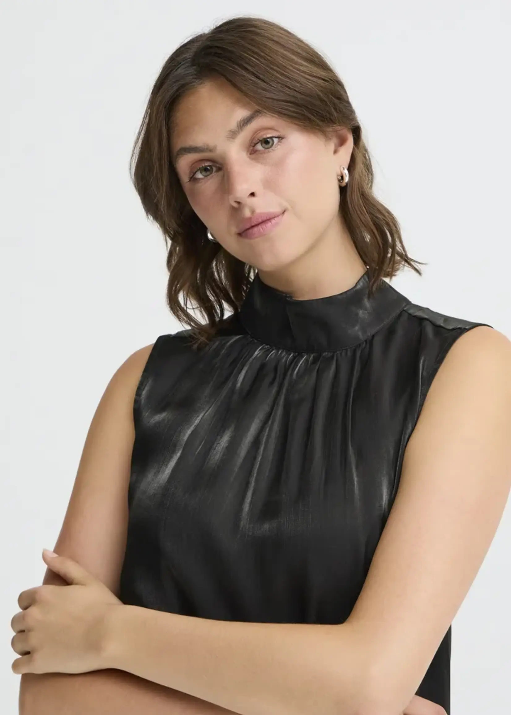 Fransa Fransa Yolanda Blouse One - Meteorite