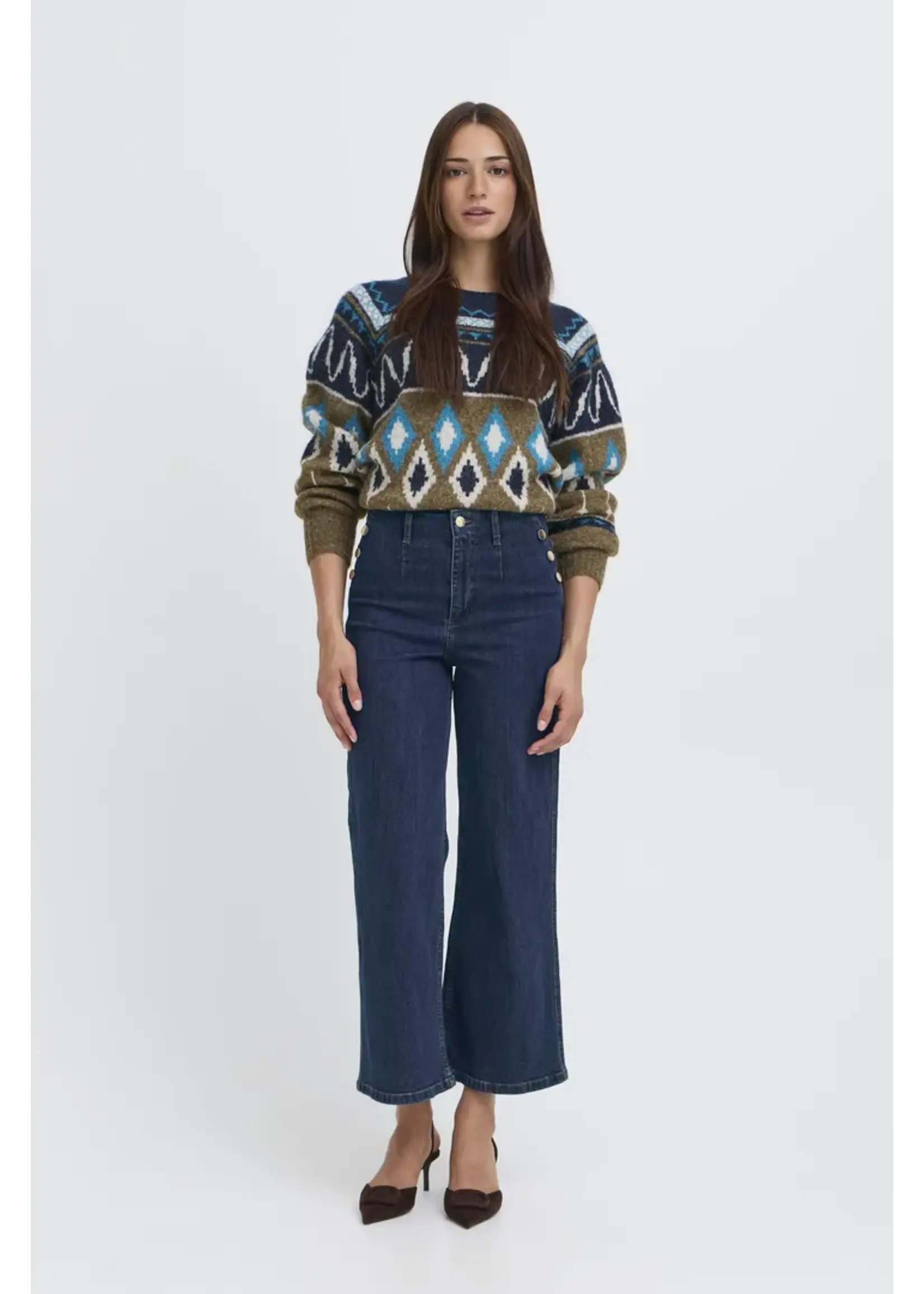 B.young B.Young Komma Button Jeans - Dark Blue