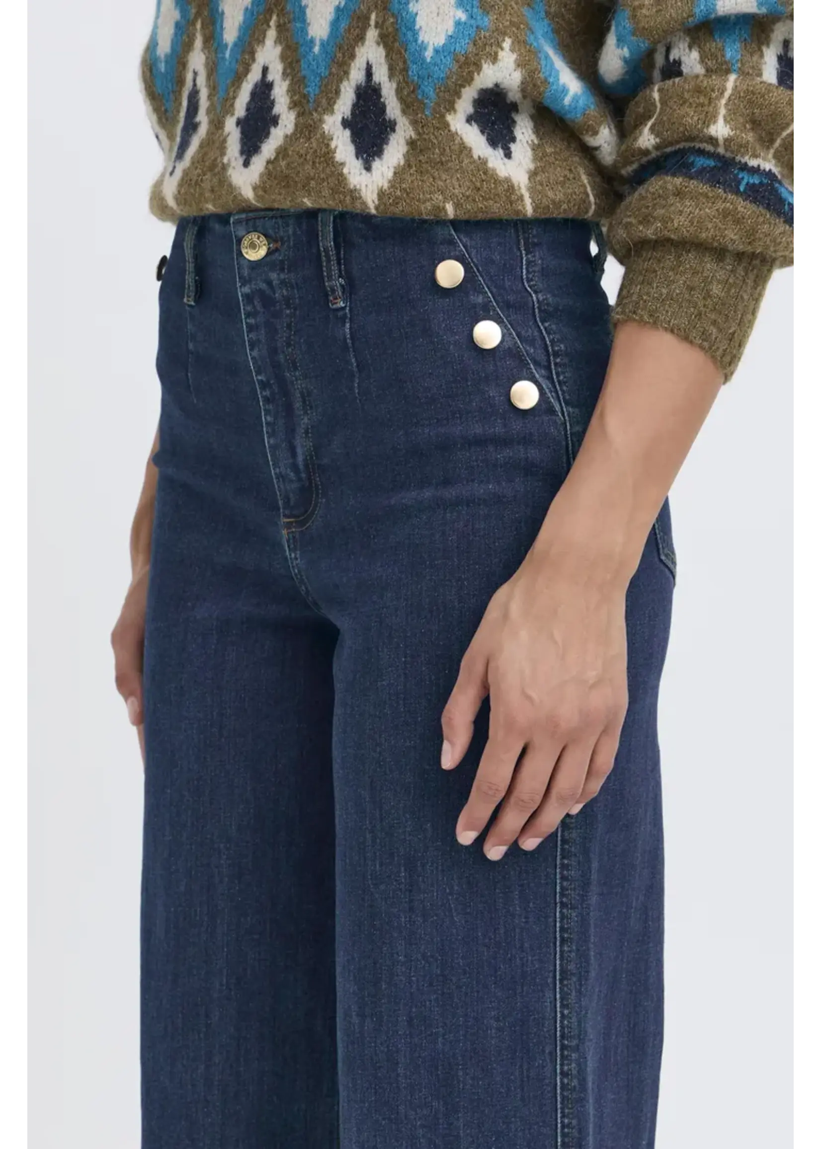 B.young B.Young Komma Button Jeans - Dark Blue