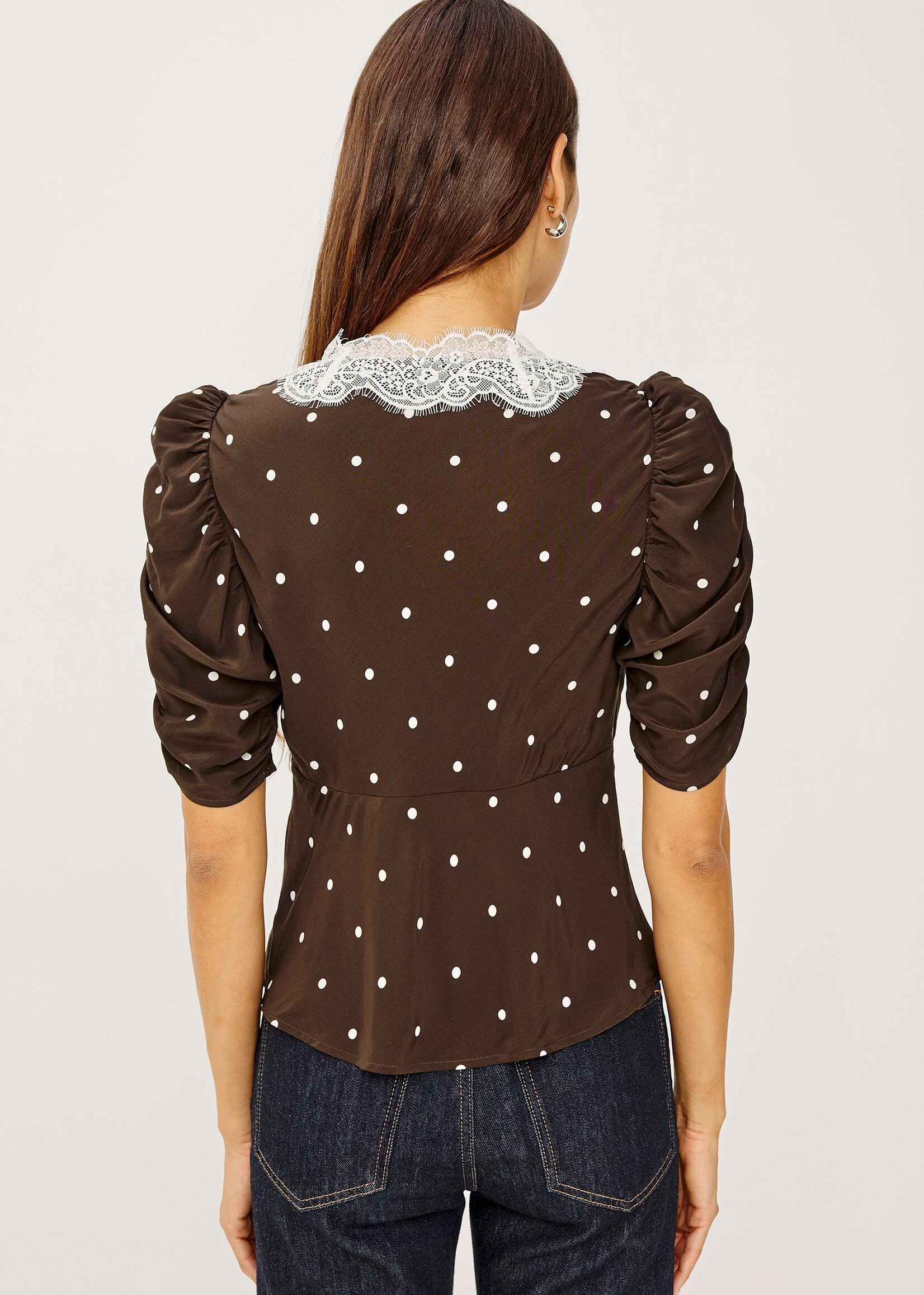 Rails Rails Haut Lazara - Cocoa Polka Dots