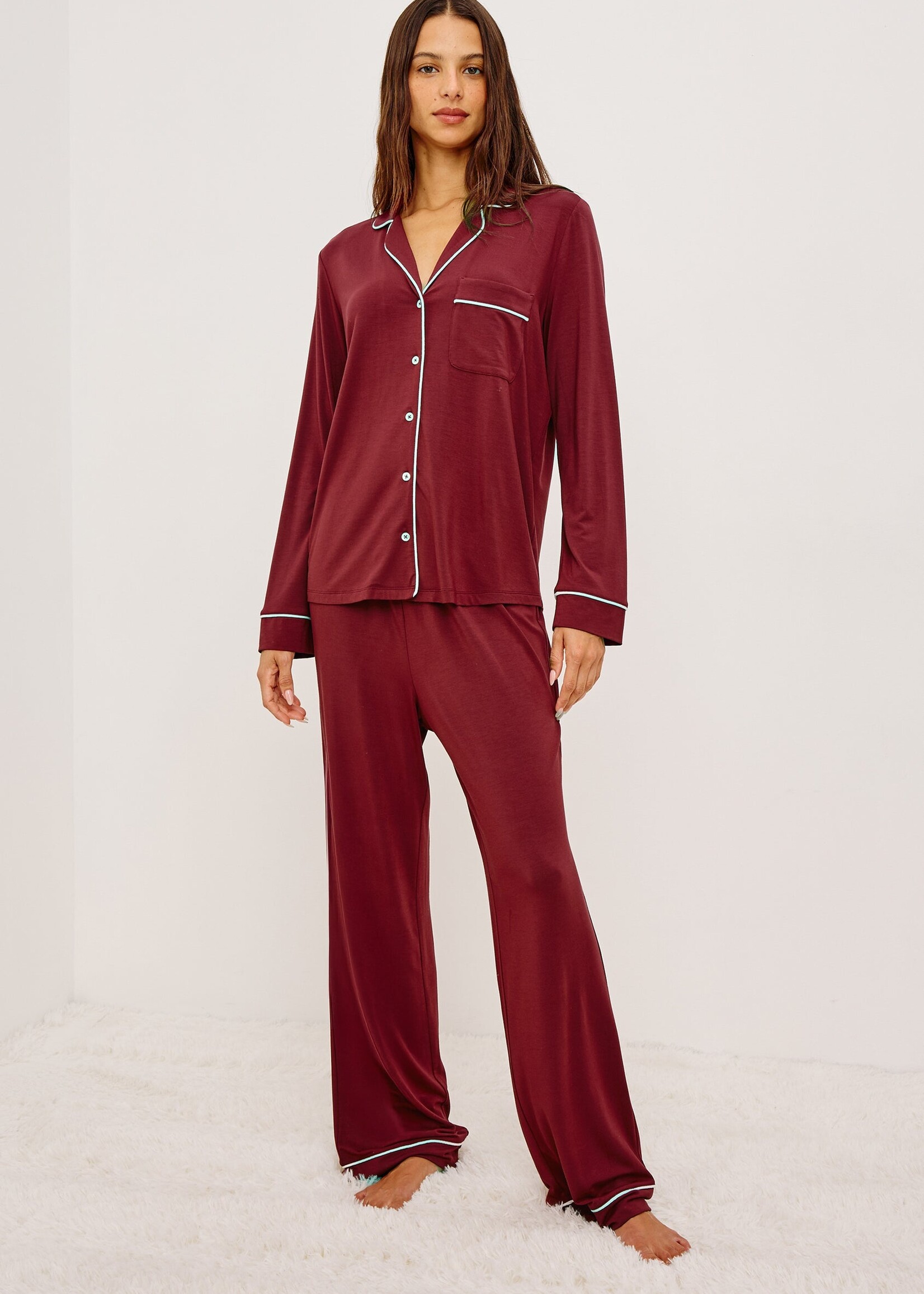 Rails Rails Varra Pajama Set - Cabernet