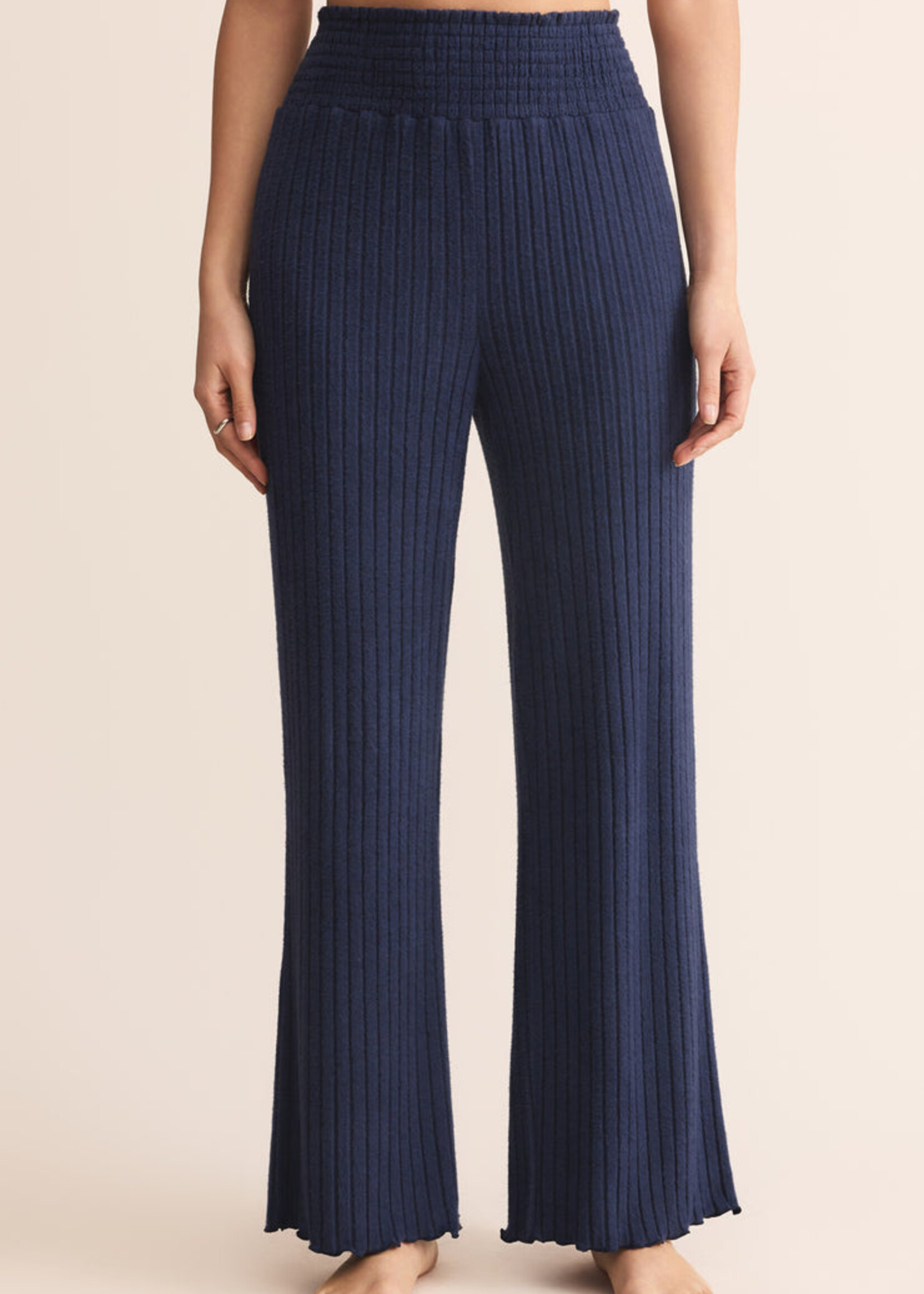 Z-Supply Z-Supply Dawn Smocked Rib Pant - Blue Sapphire