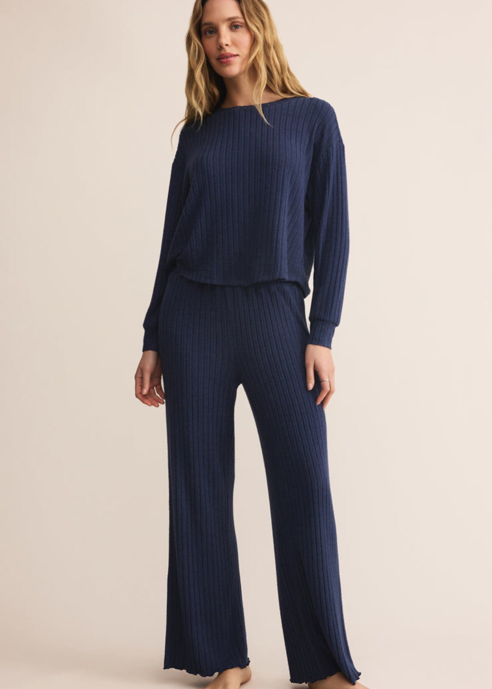 Z-Supply Z-Supply Pantalon Côtelé Smocké Dawn - Blue Sapphire