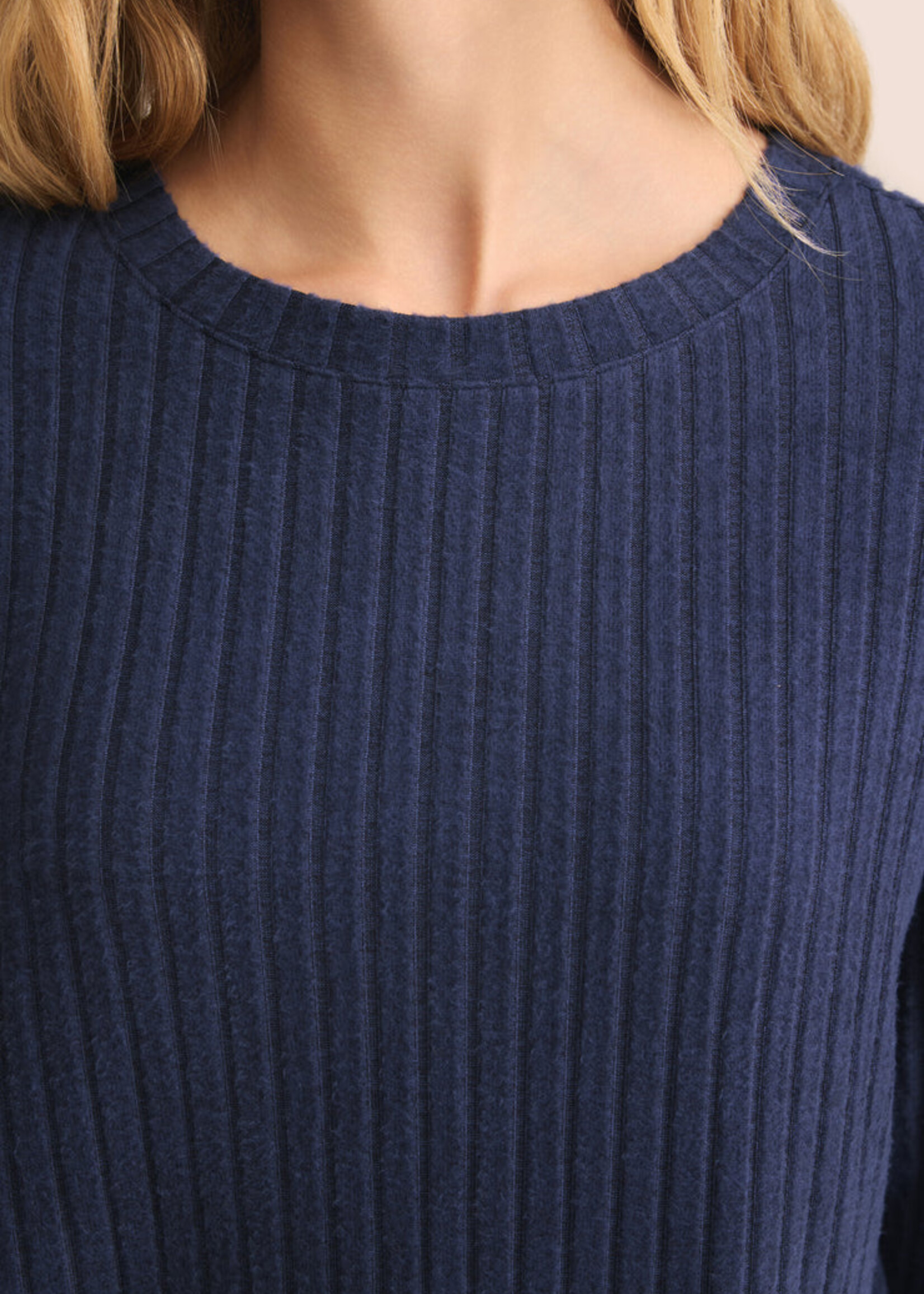 Z-Supply Z-Supply Elfie Rib LS Top - Blue Sapphire