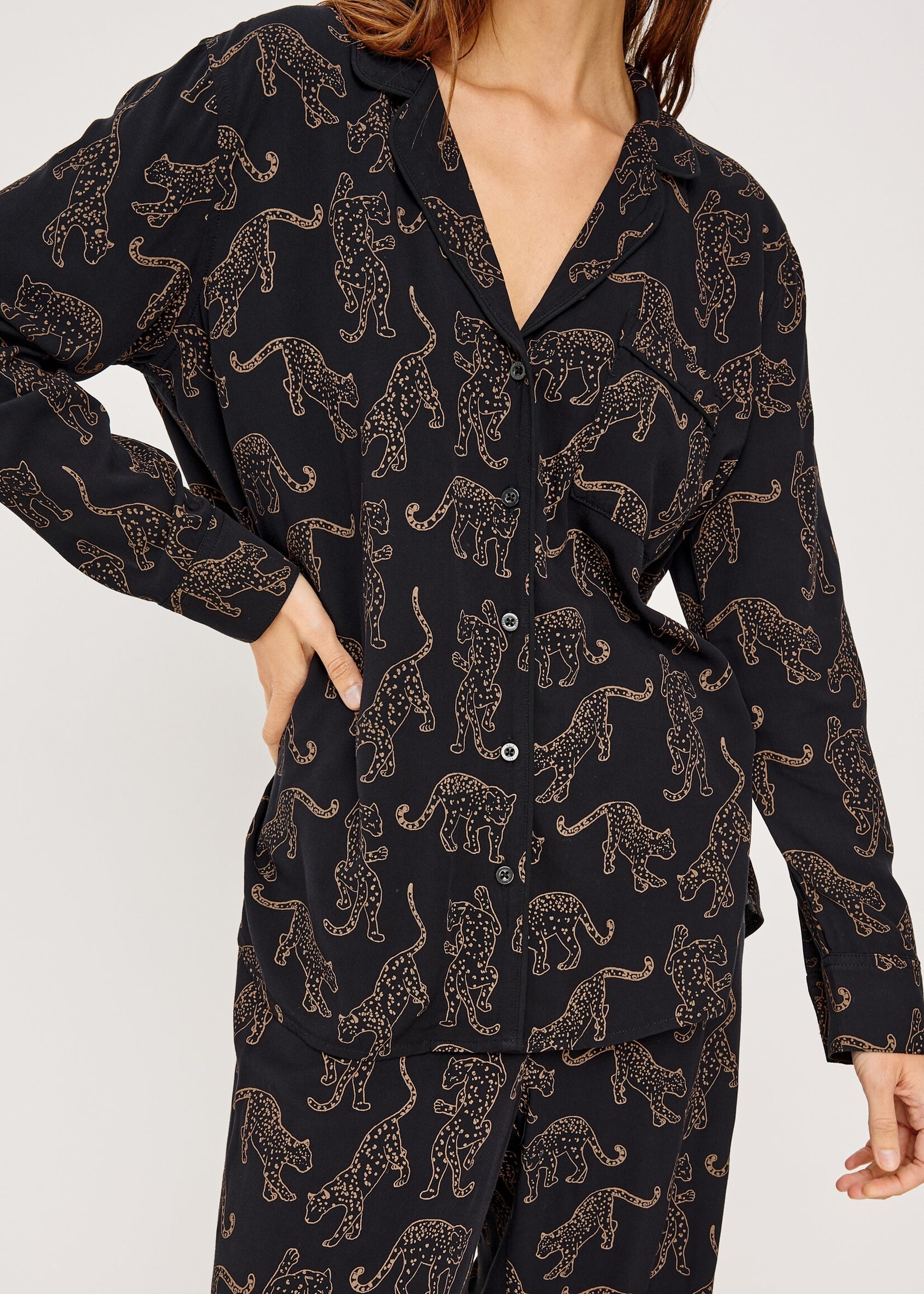 Rails Rails Varra Pajama Set - Tan Jaguars