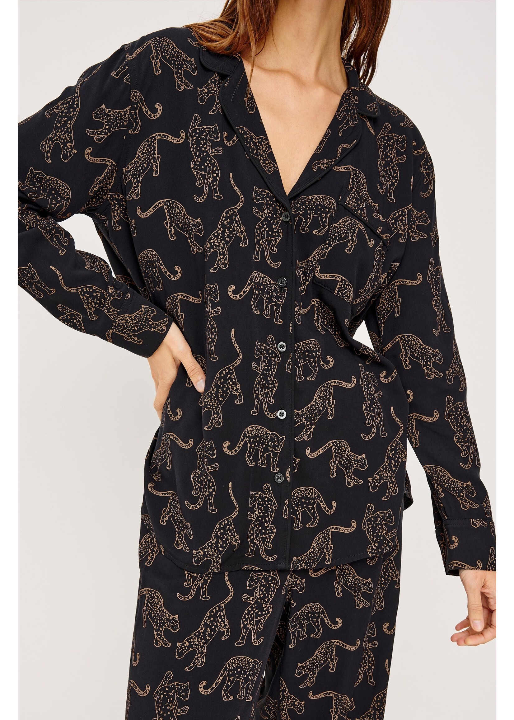 Rails Rails Varra Pajama Set - Tan Jaguars