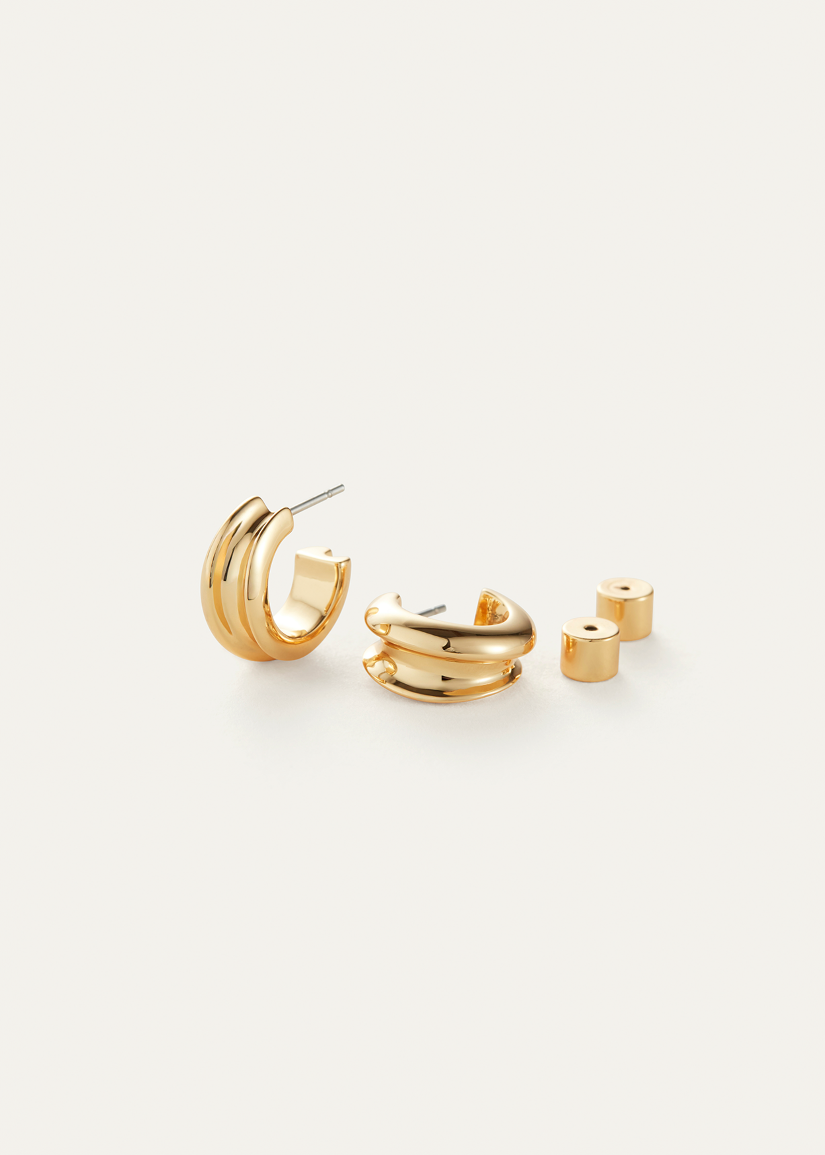 Jenny Bird Mini Lennon Hoops - Gold