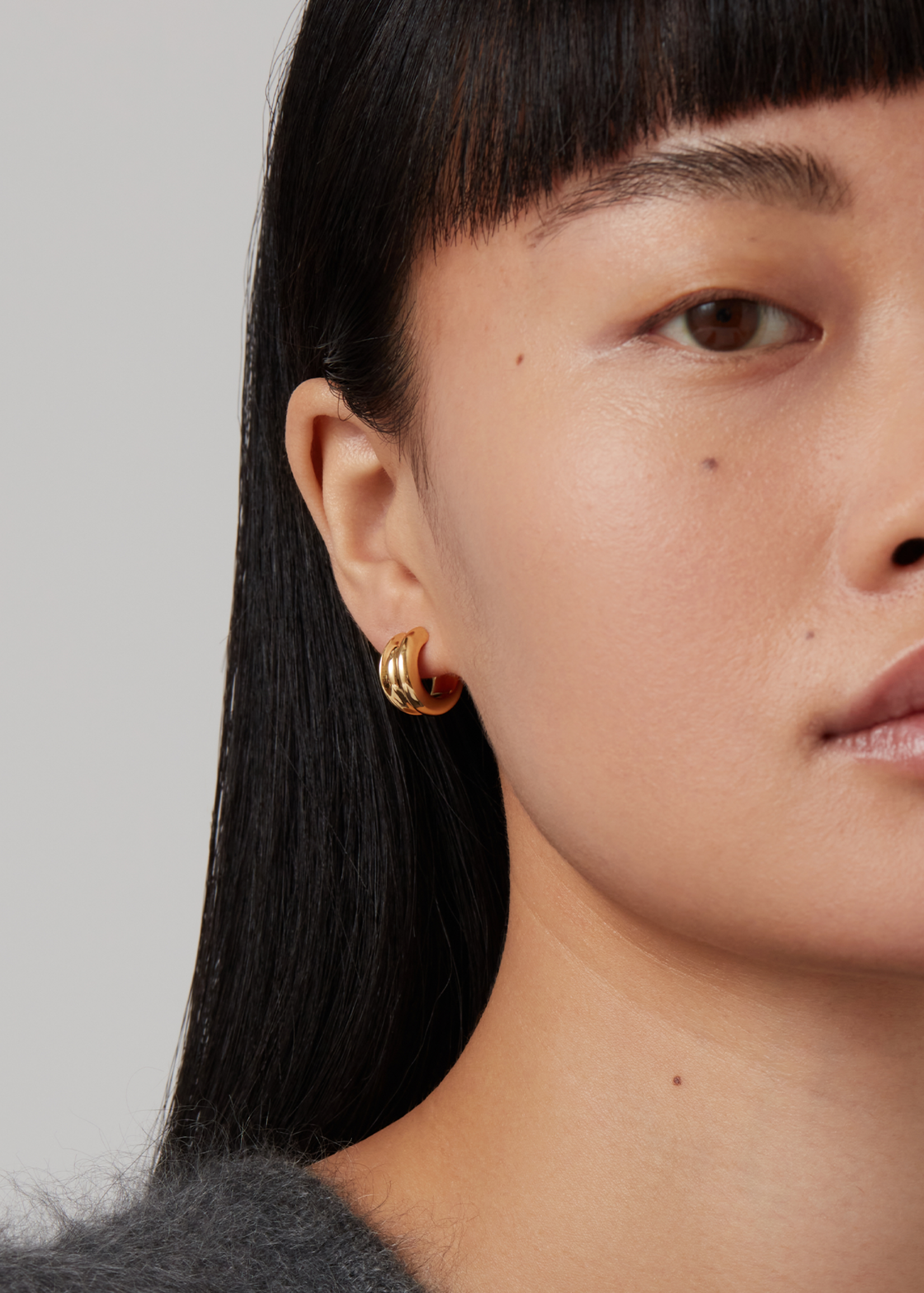 Jenny Bird Mini Créoles Lennon - Or