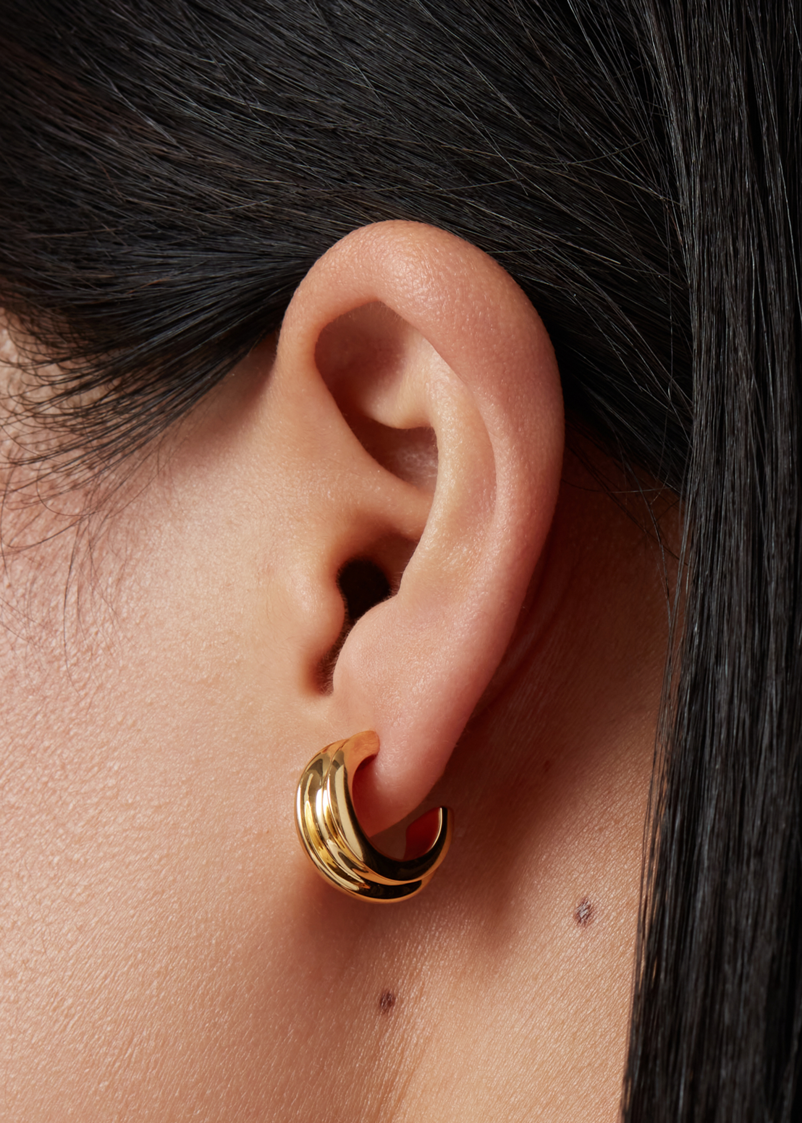 Jenny Bird Mini Créoles Lennon - Or