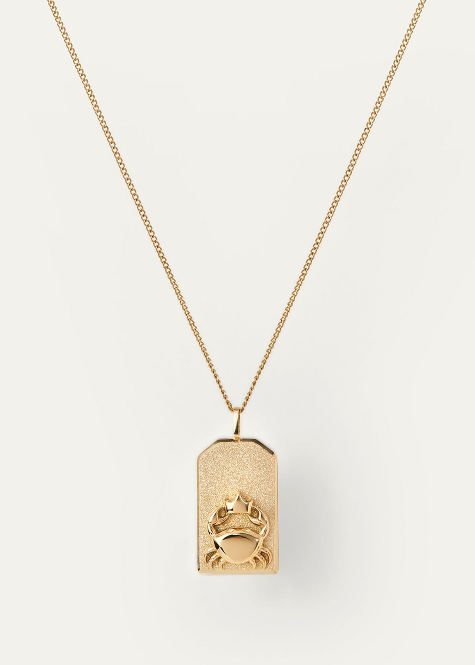 Jenny Bird Zodiac Pendant Necklace (Cancer) - Gold