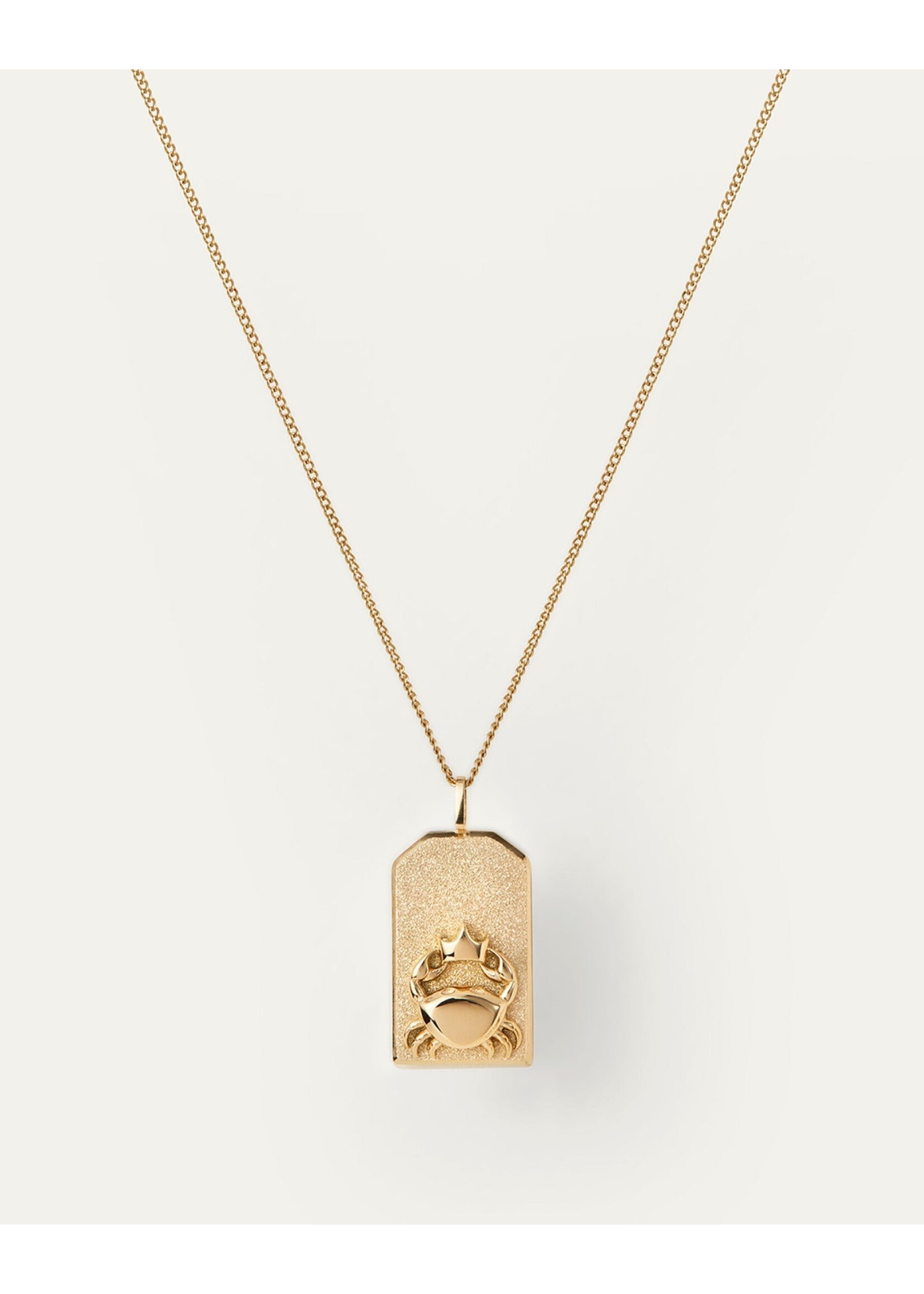 Jenny Bird Zodiac Pendant Necklace (Cancer) - Gold