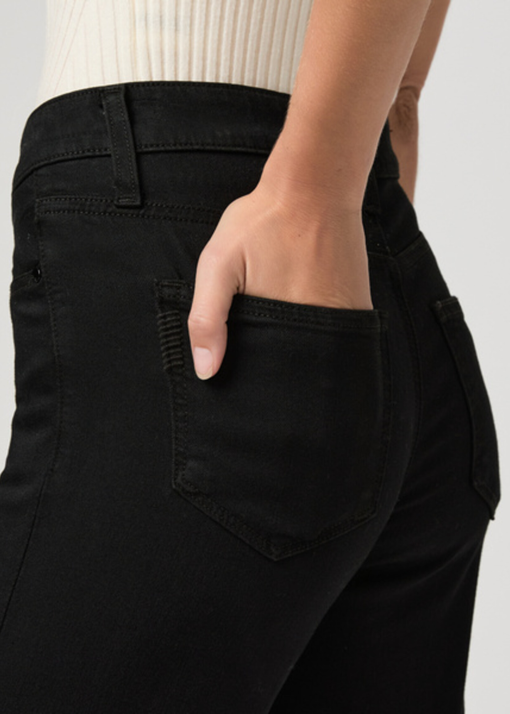 Paige Paige Leenah Wide Leg Jean - Black Shadow