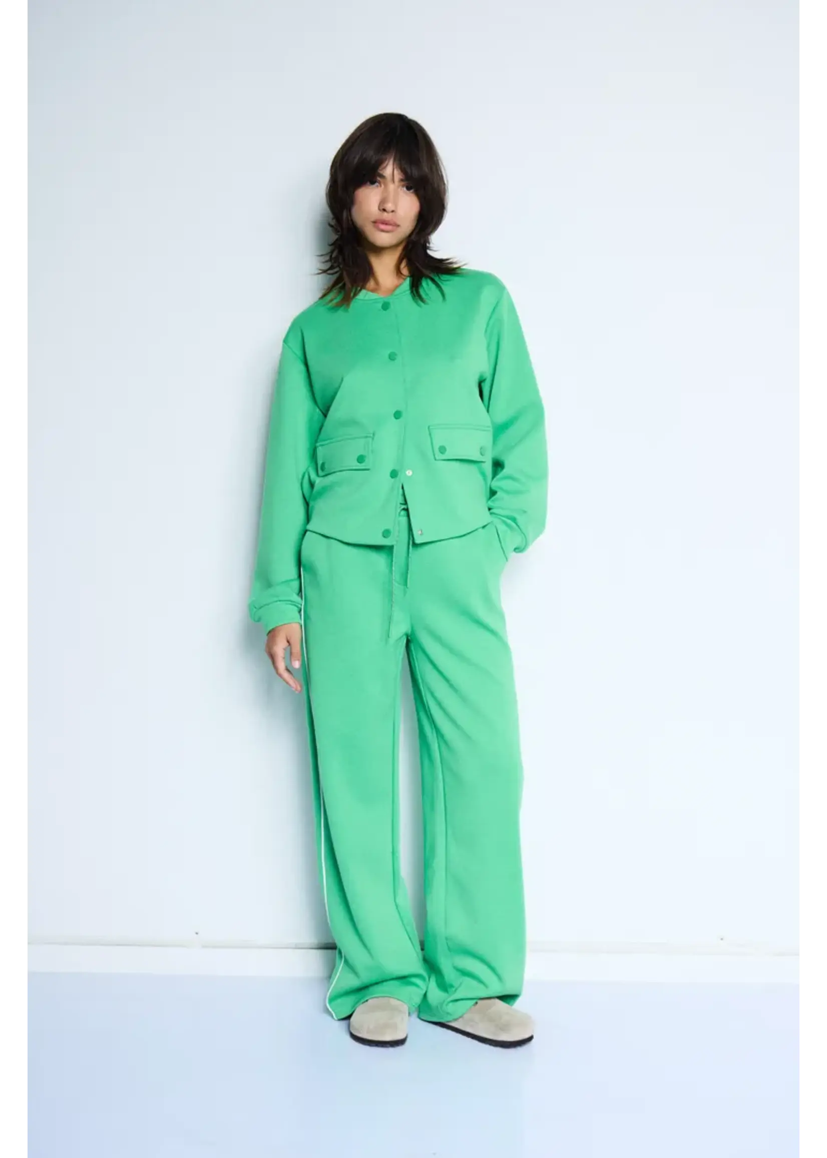 ICHI ICHI IHKate Neon Trousers - Kelly Green