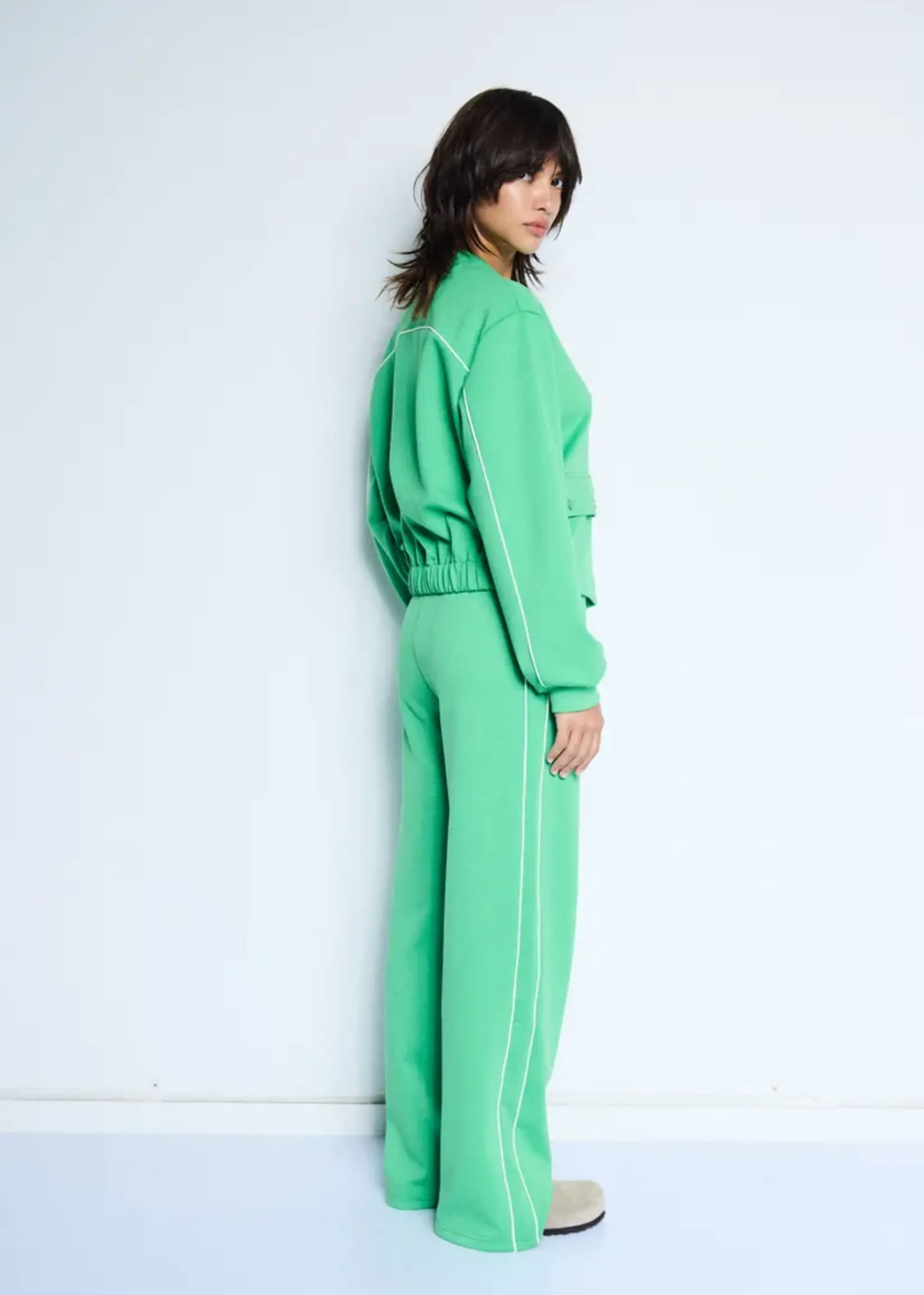 ICHI ICHI IHKate Neon Trousers - Kelly Green