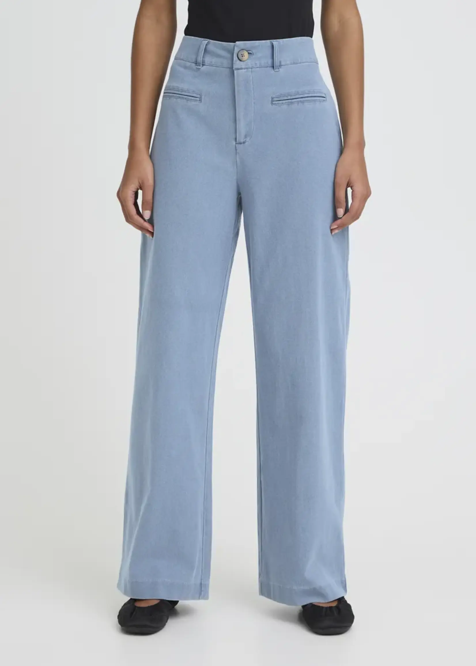 ICHI ICHI IHKate Denim Trousers - Light Blue