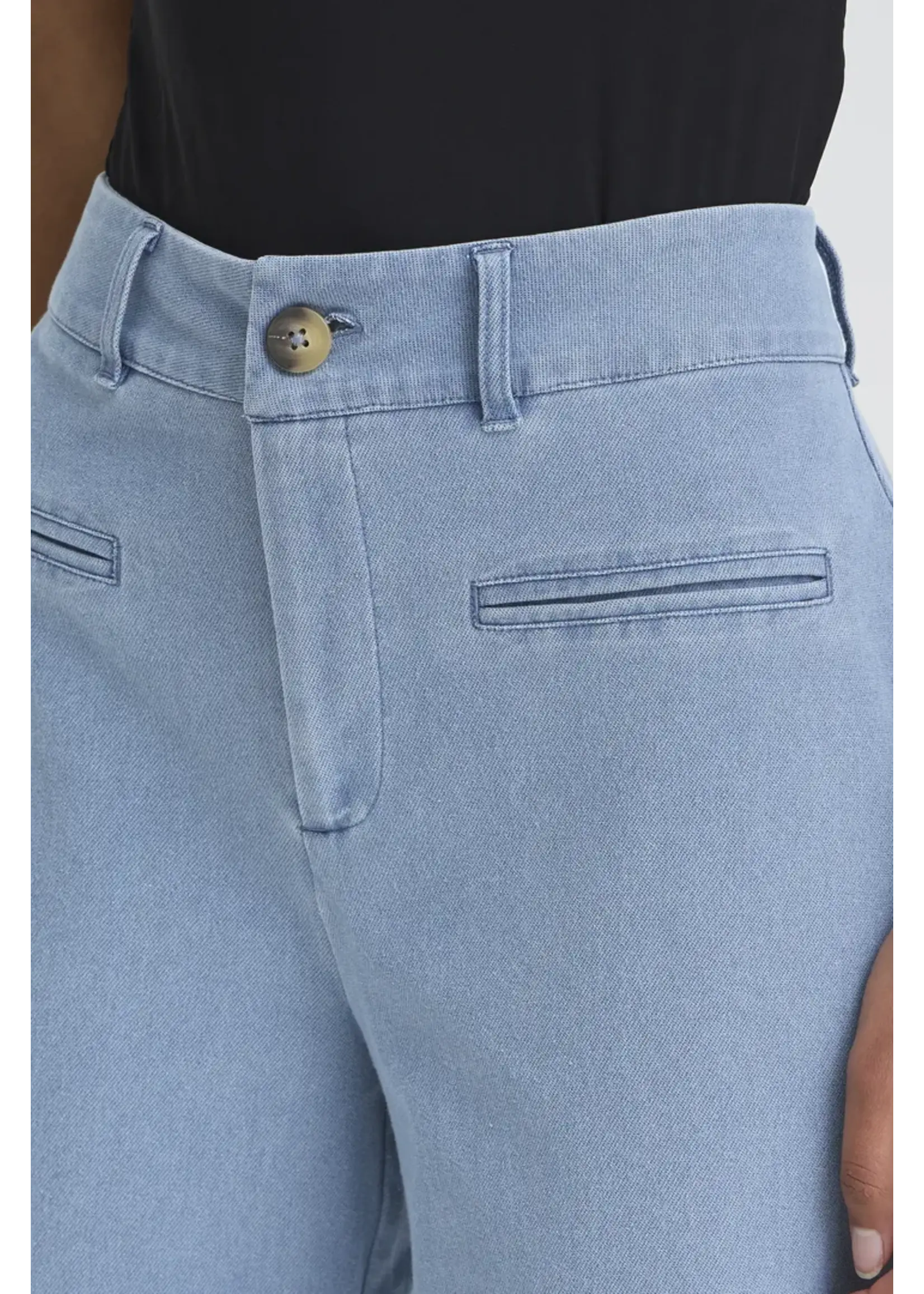 ICHI ICHI Pantalon En Denim IHKate - Light Blue