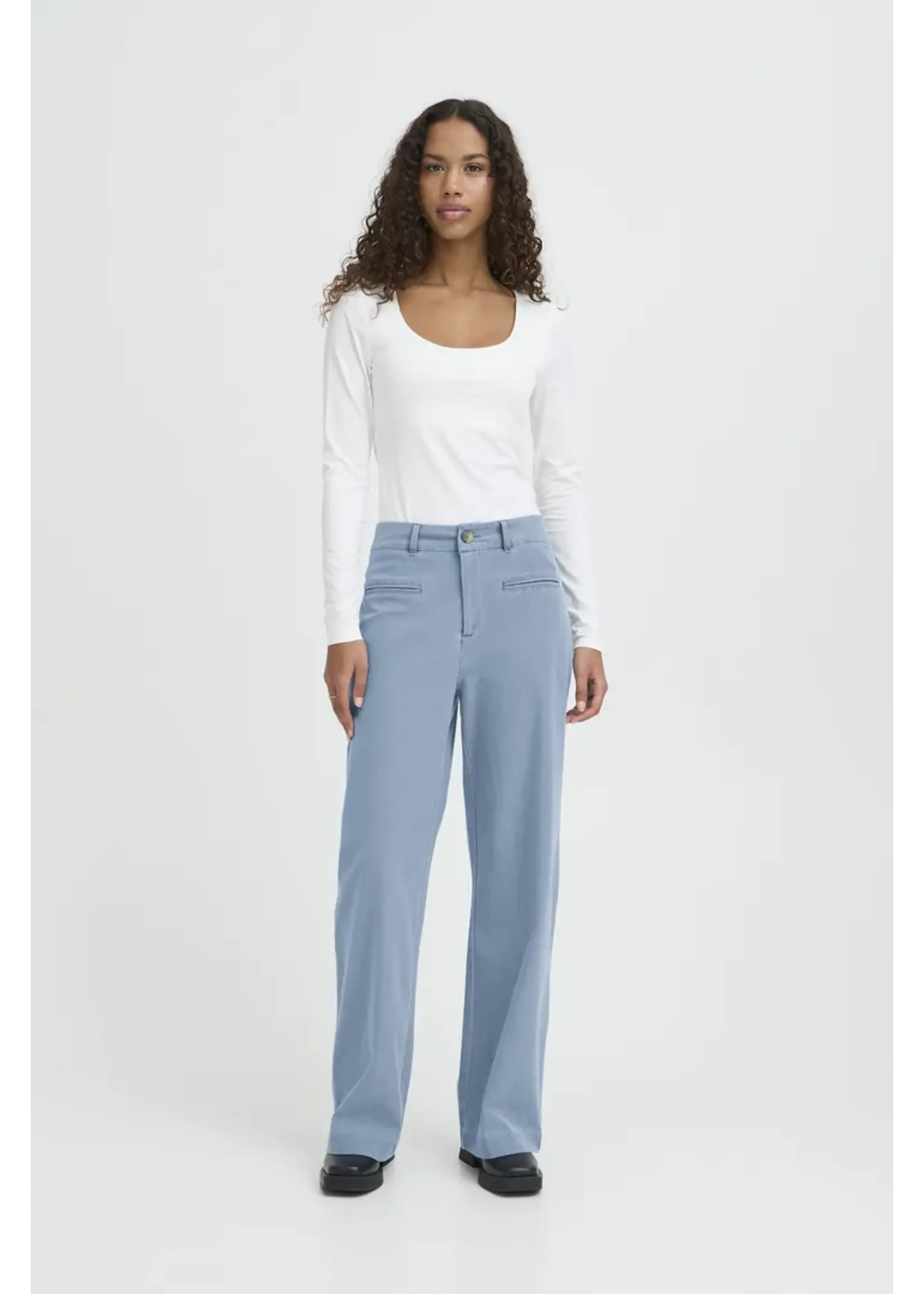 ICHI ICHI IHKate Denim Trousers - Light Blue
