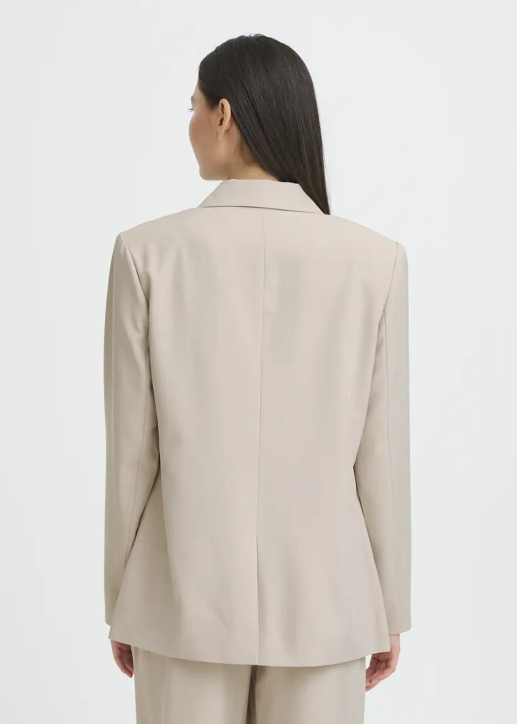 ICHI ICHI IHFava Long Blazer - Dove Melange