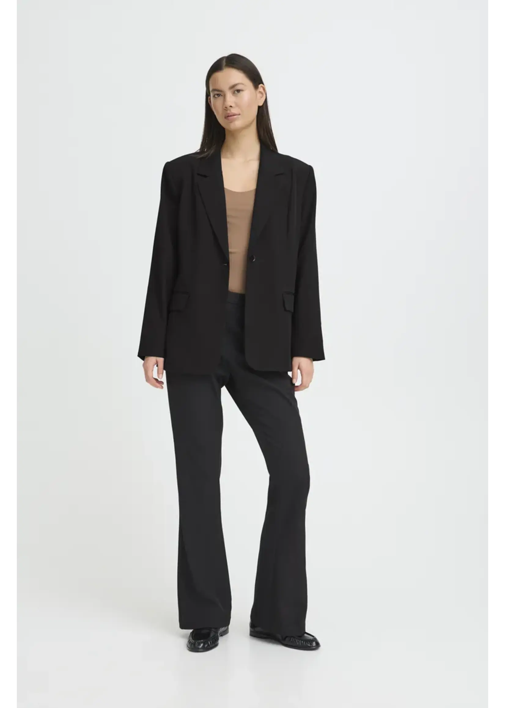 ICHI ICHI IHFava Long Blazer - Black