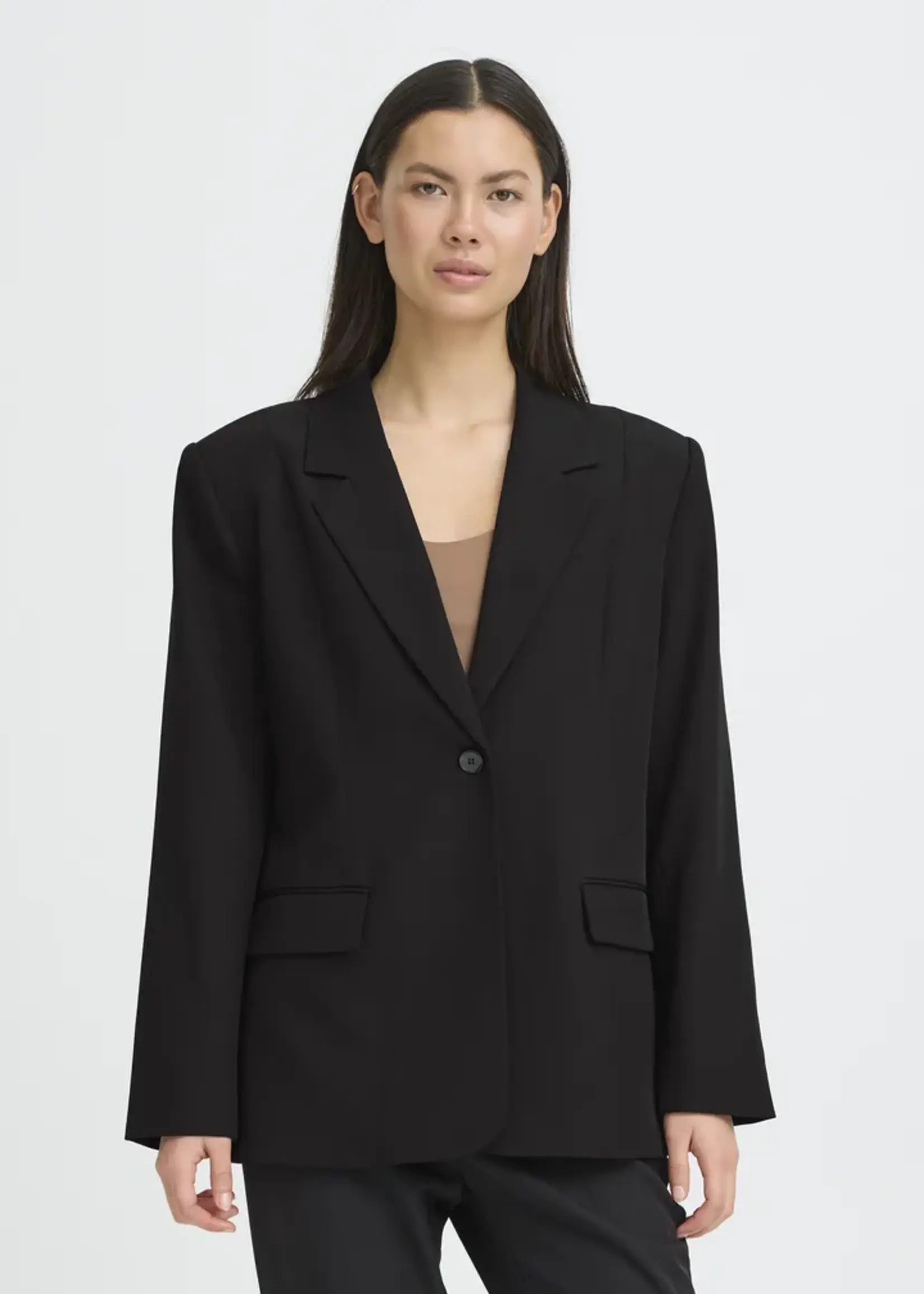 ICHI ICHI IHFava Long Blazer - Black