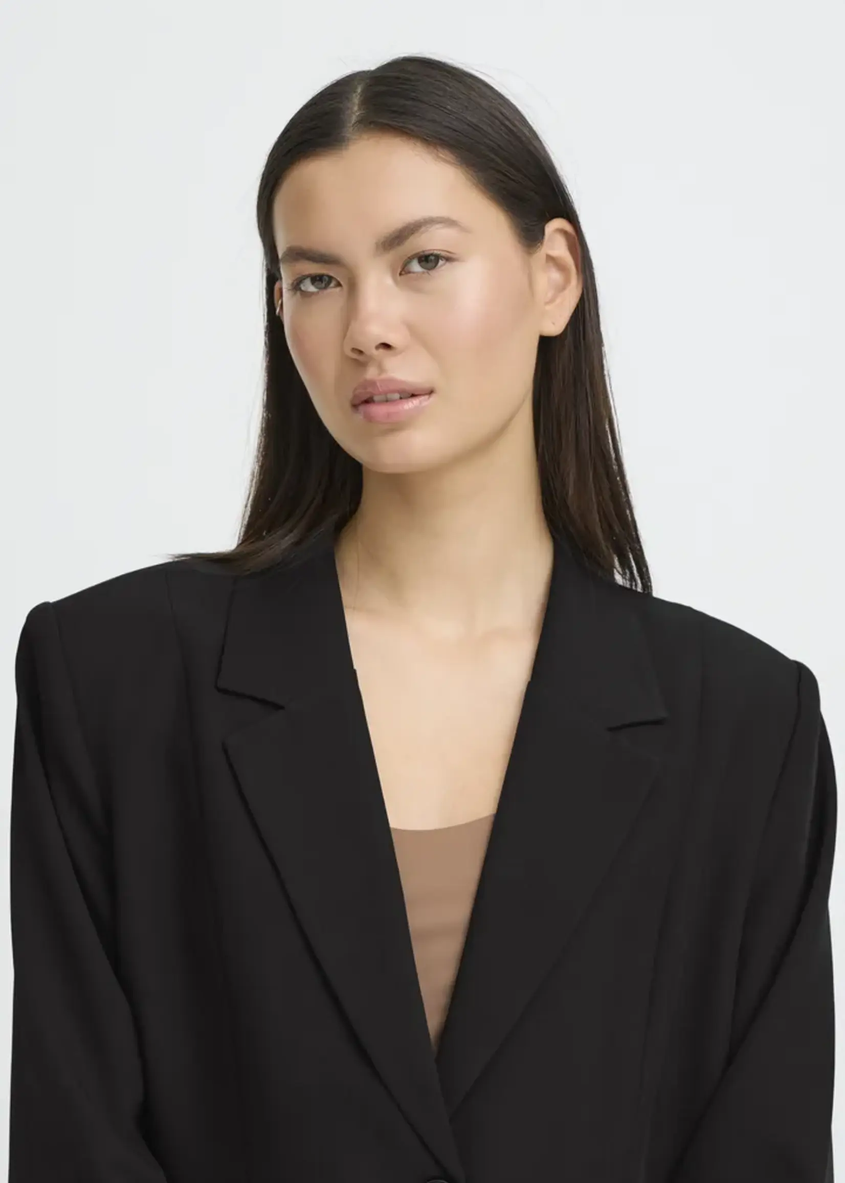 ICHI ICHI IHFava Long Blazer - Black